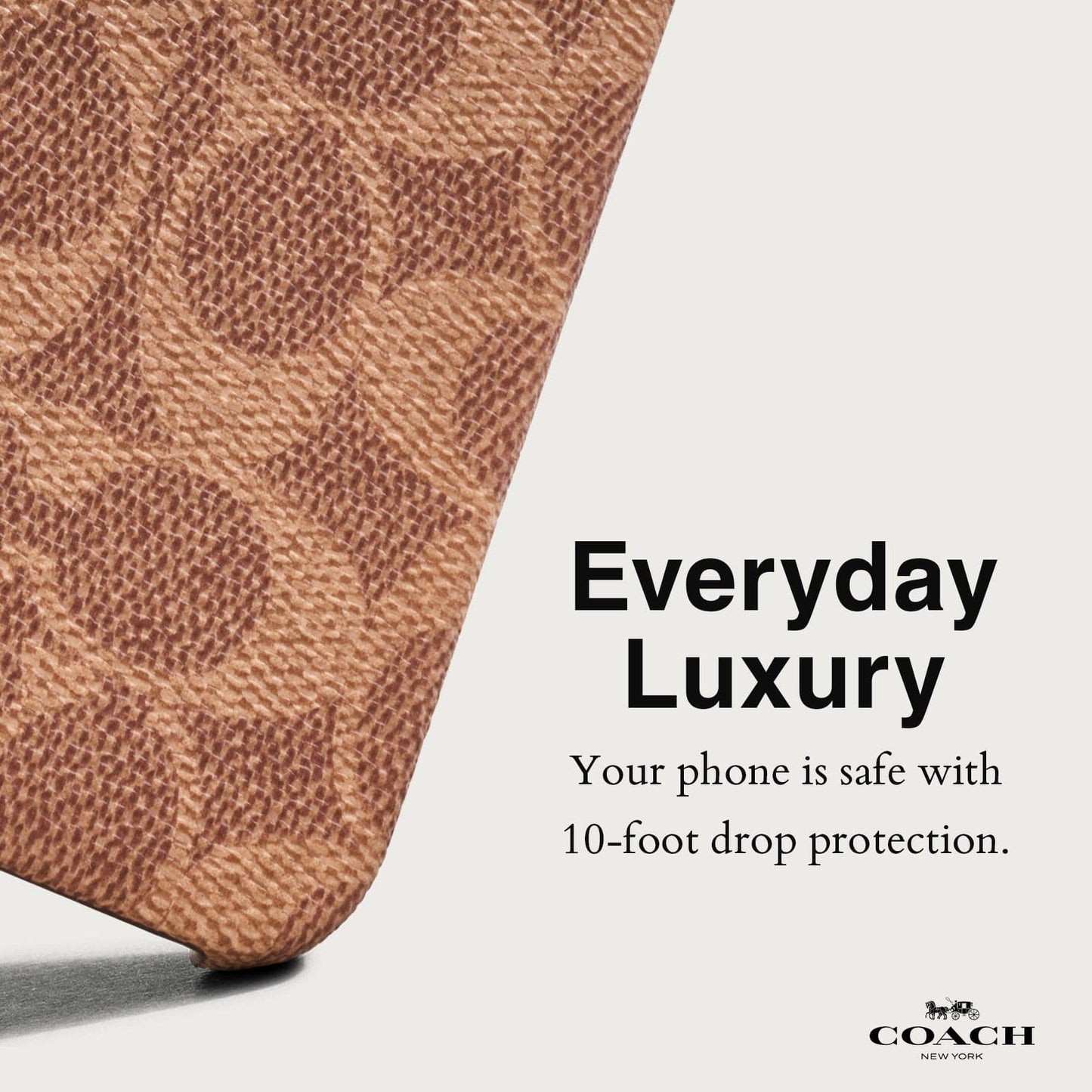 Coach Slim Wrap Signature Canvas Tan - iPhone 15 Plus