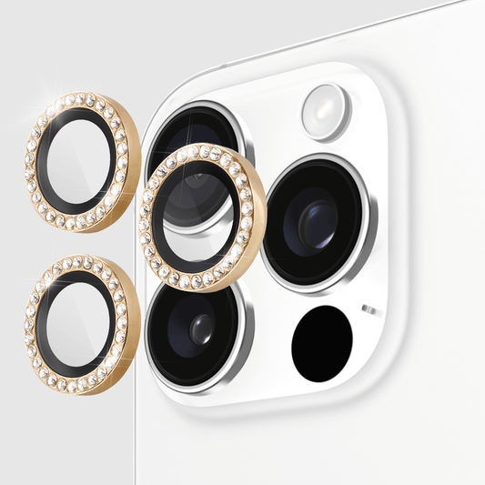 kate spade new york Aluminum Ring Camera Lens Protector Set in Stone - iPhone 16 Pro / 16 Pro Max