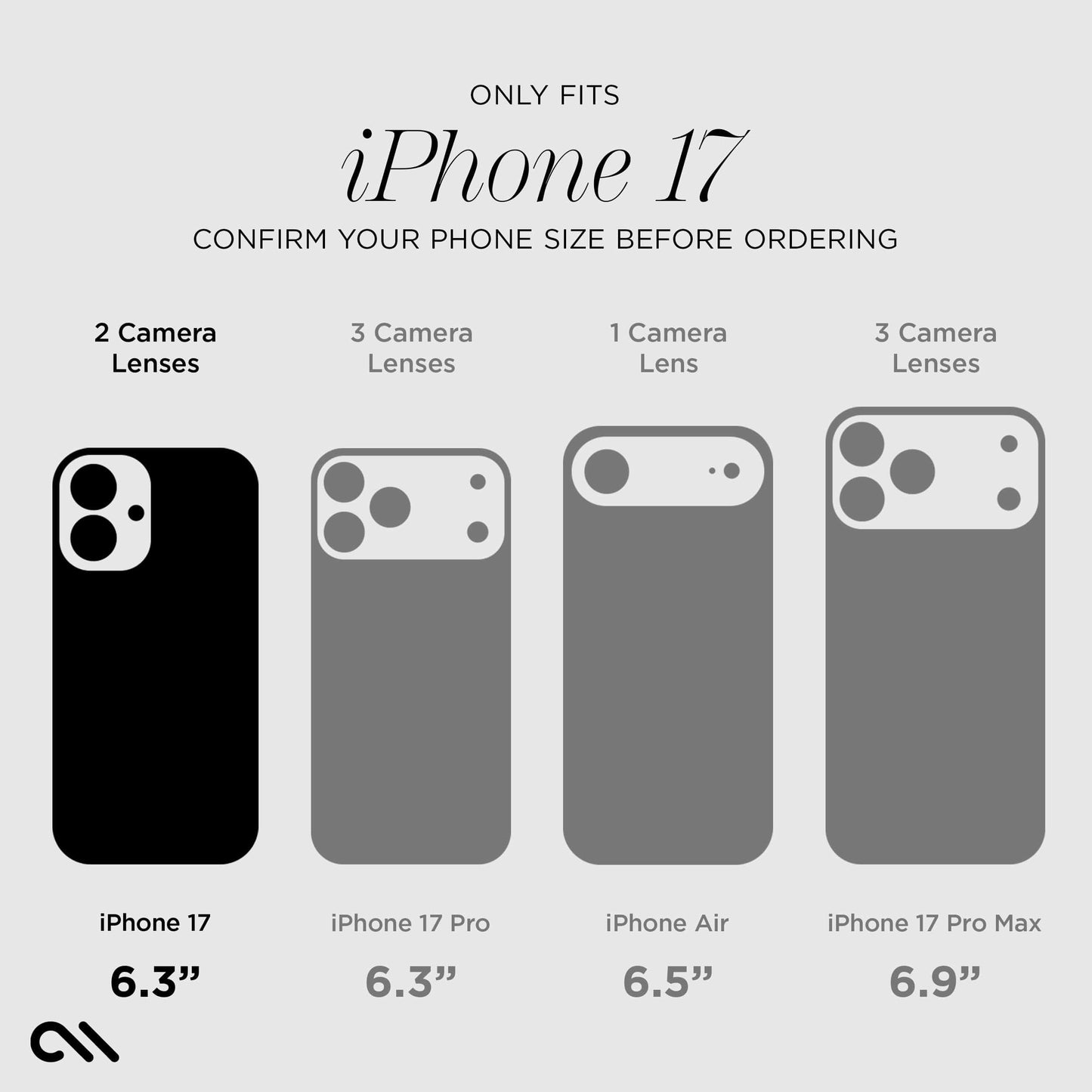 Camera Lens Protector Black - iPhone 17