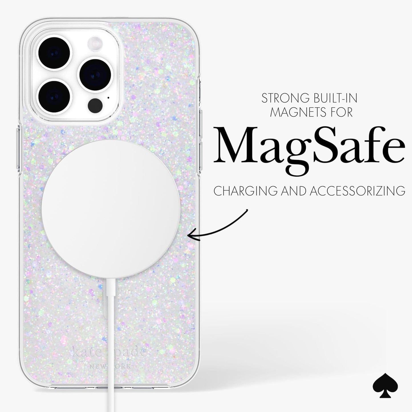 kate spade new york Chunky Glitter MagSafe - iPhone 15 Pro Max