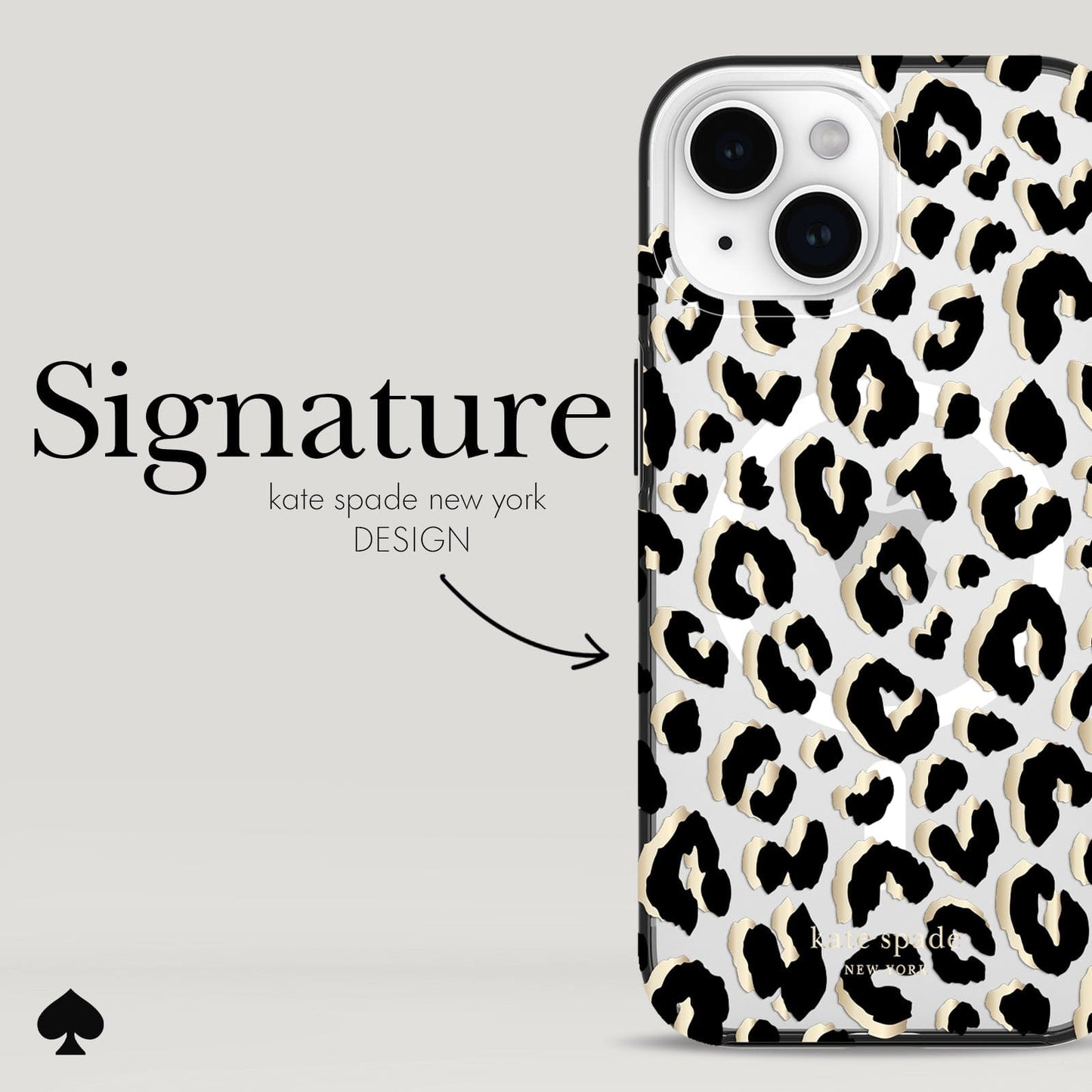 kate spade new york City Leopard MagSafe - iPhone 15 Plus