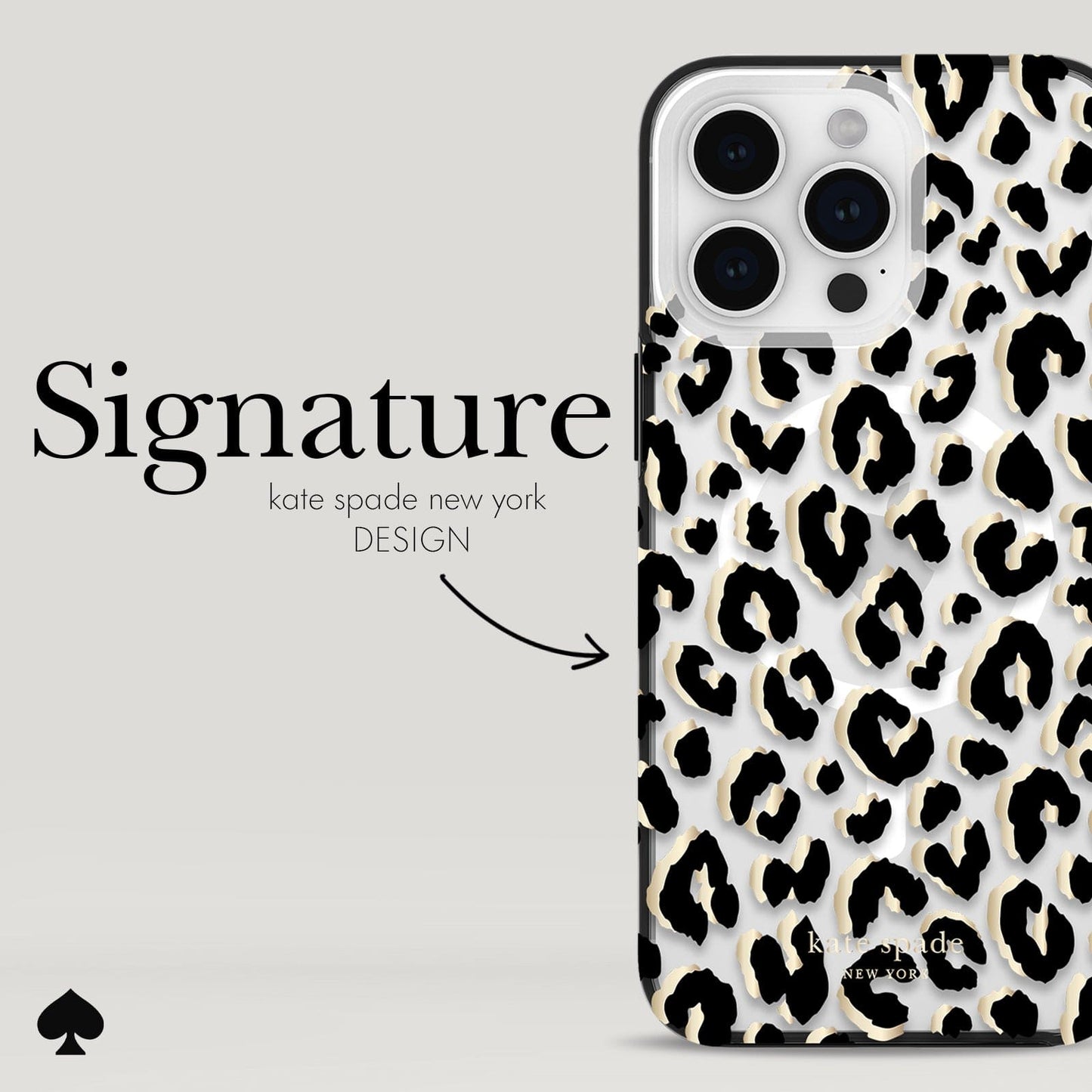 kate spade new york City Leopard MagSafe - iPhone 15 Pro Max