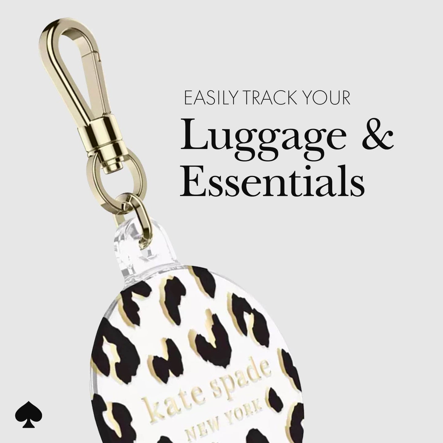 kate spade new york City Leopard AirTag Case