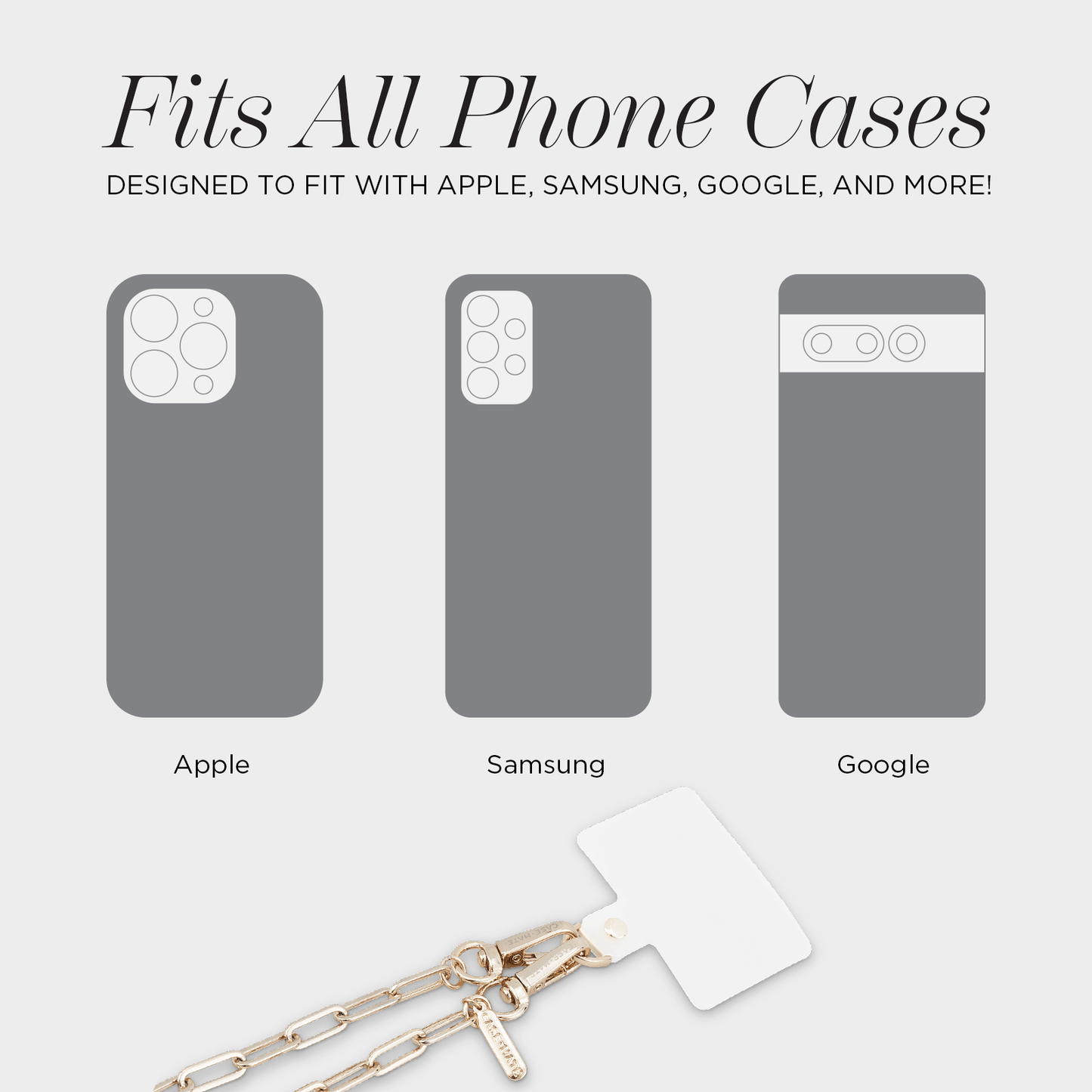 Gold Chain/Tan Leather Phone Crossbody