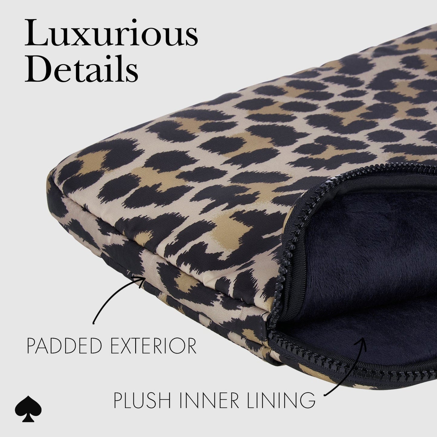 kate spade new york Classic Leopard Puffer Sleeve - Laptop Sleeve 16"