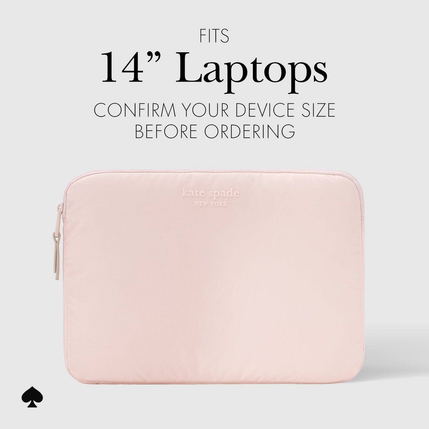 kate spade new york Chalk Pink Puffer Sleeve - Laptop Sleeve 14"