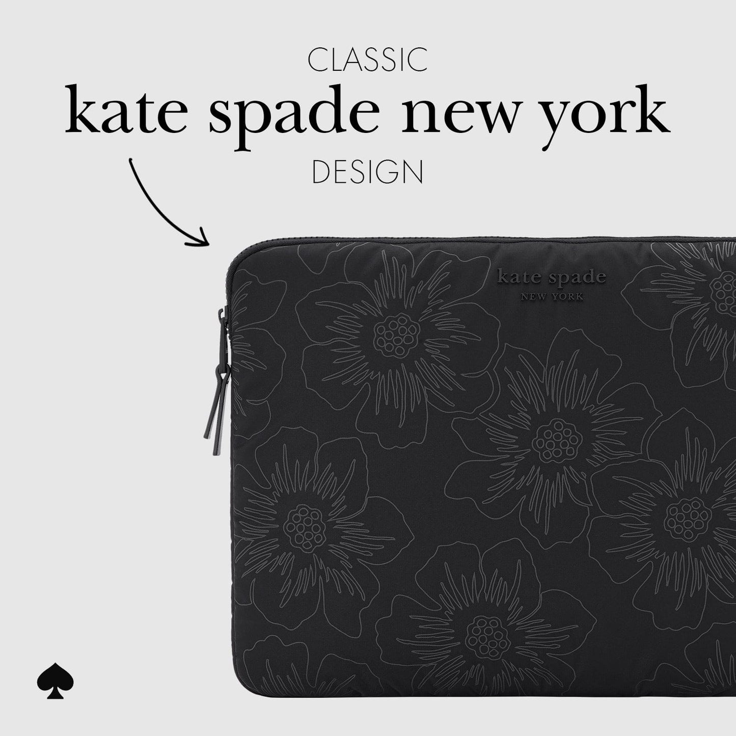 kate spade new york Reverse Hollyhock Puffer Sleeve - Laptop Sleeve 14"