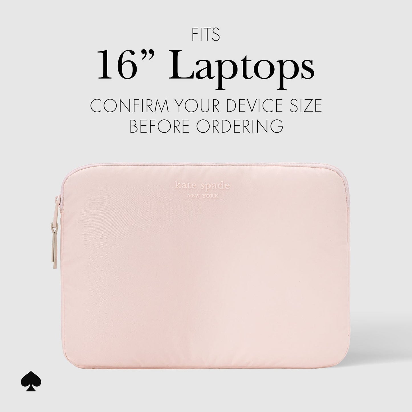 kate spade new york Chalk Pink Puffer Sleeve - Laptop Sleeve 16"
