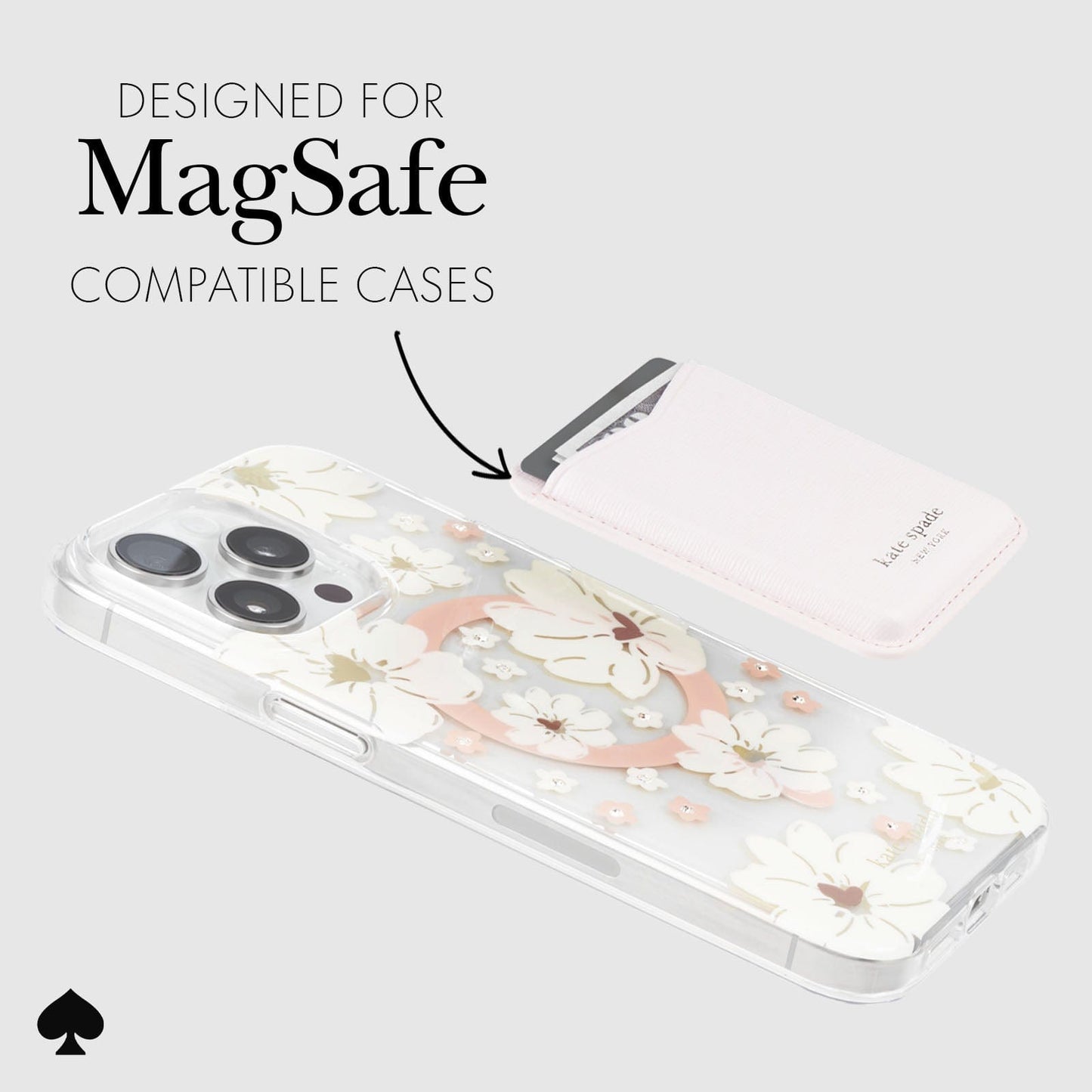 kate spade new york Pale Dogwood MagSafe Wallet