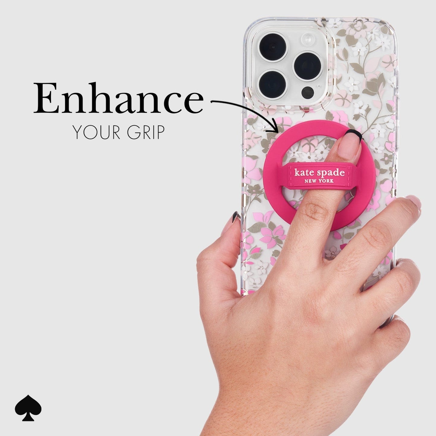 kate spade new york Pom Pom Pink MagSafe Loop Grip
