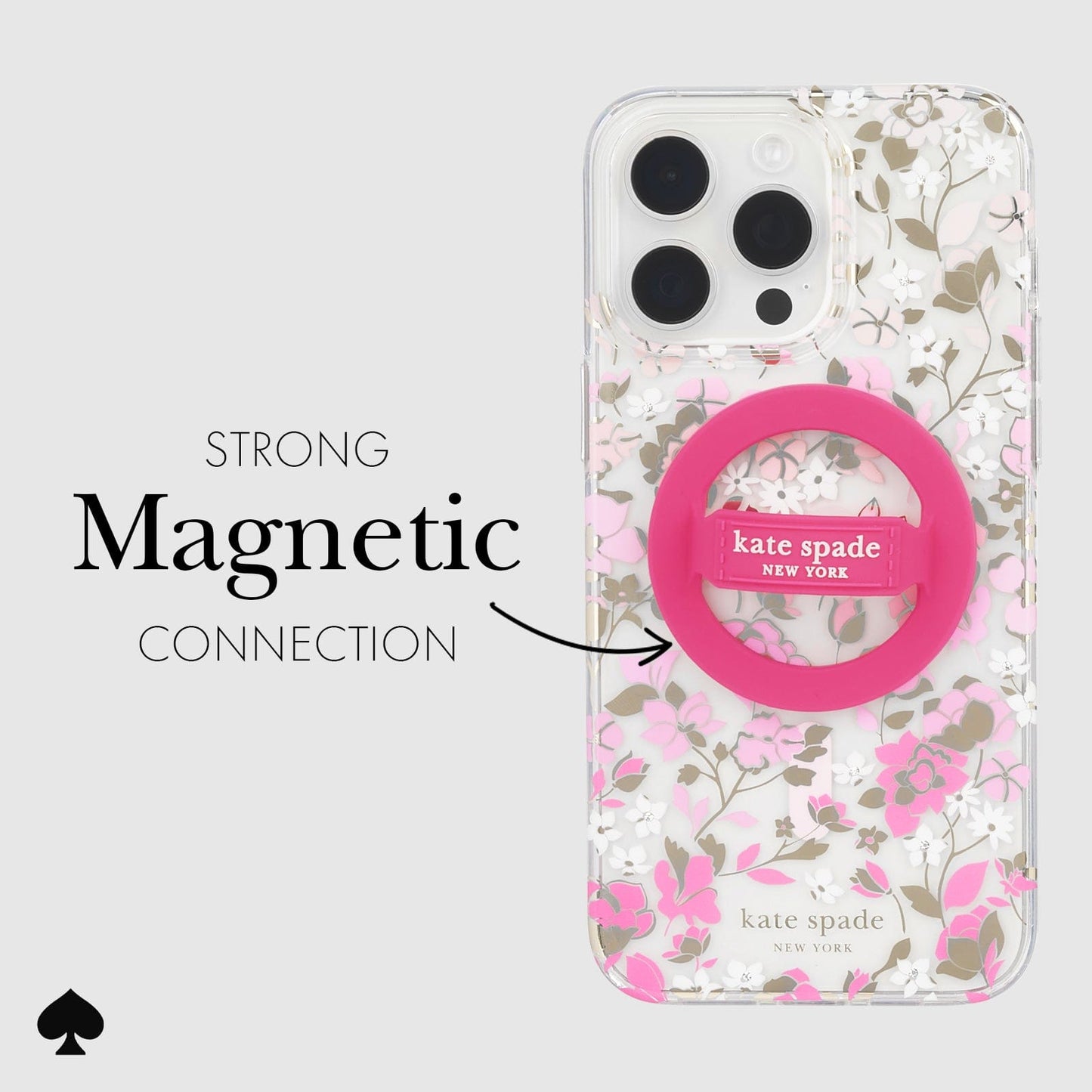 kate spade new york Pom Pom Pink MagSafe Loop Grip