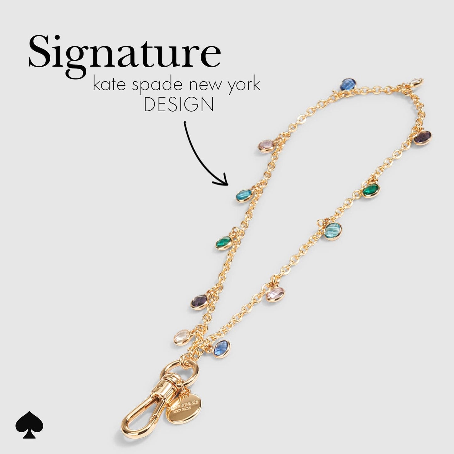 kate spade new york High Shine Phone Charm