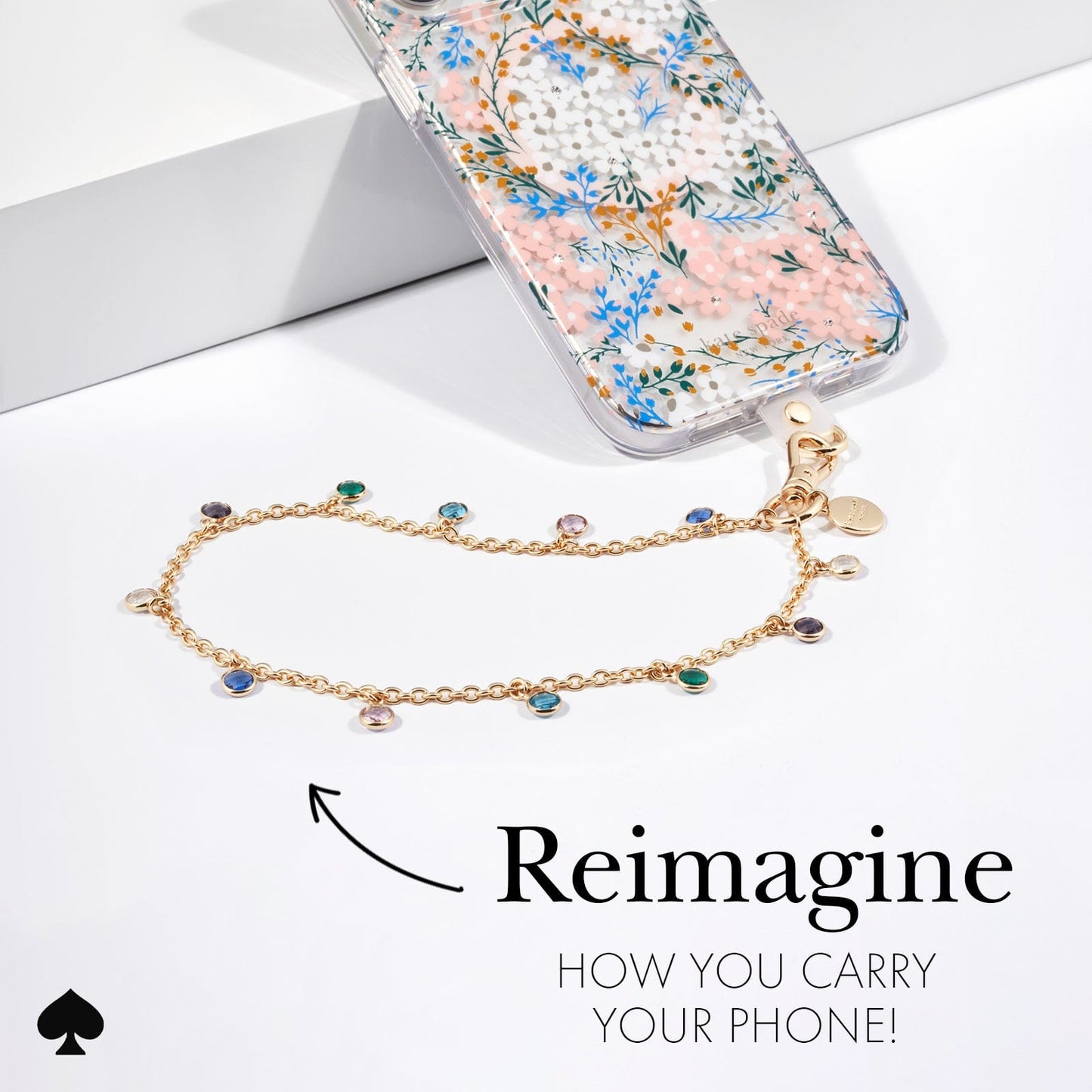 kate spade new york High Shine Phone Charm