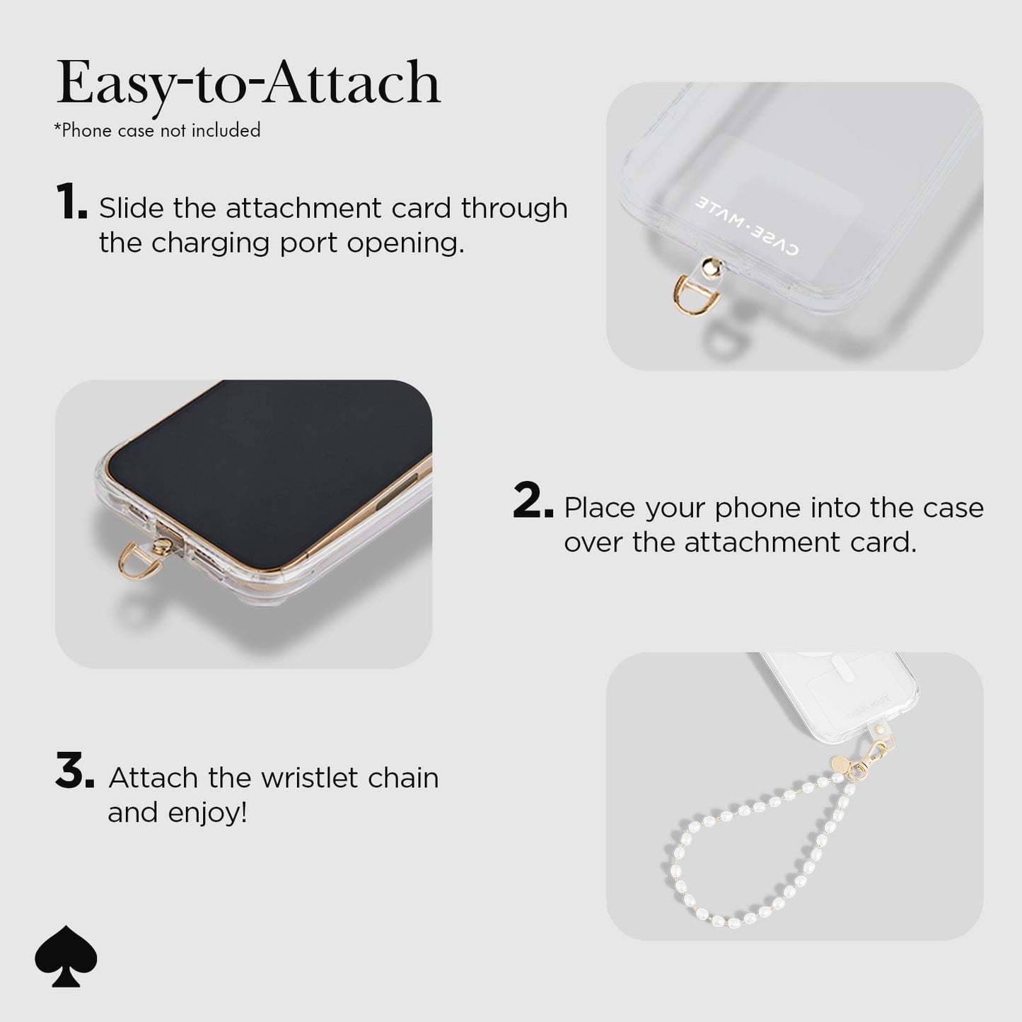 kate spade new york Sea Pearl Phone Charm