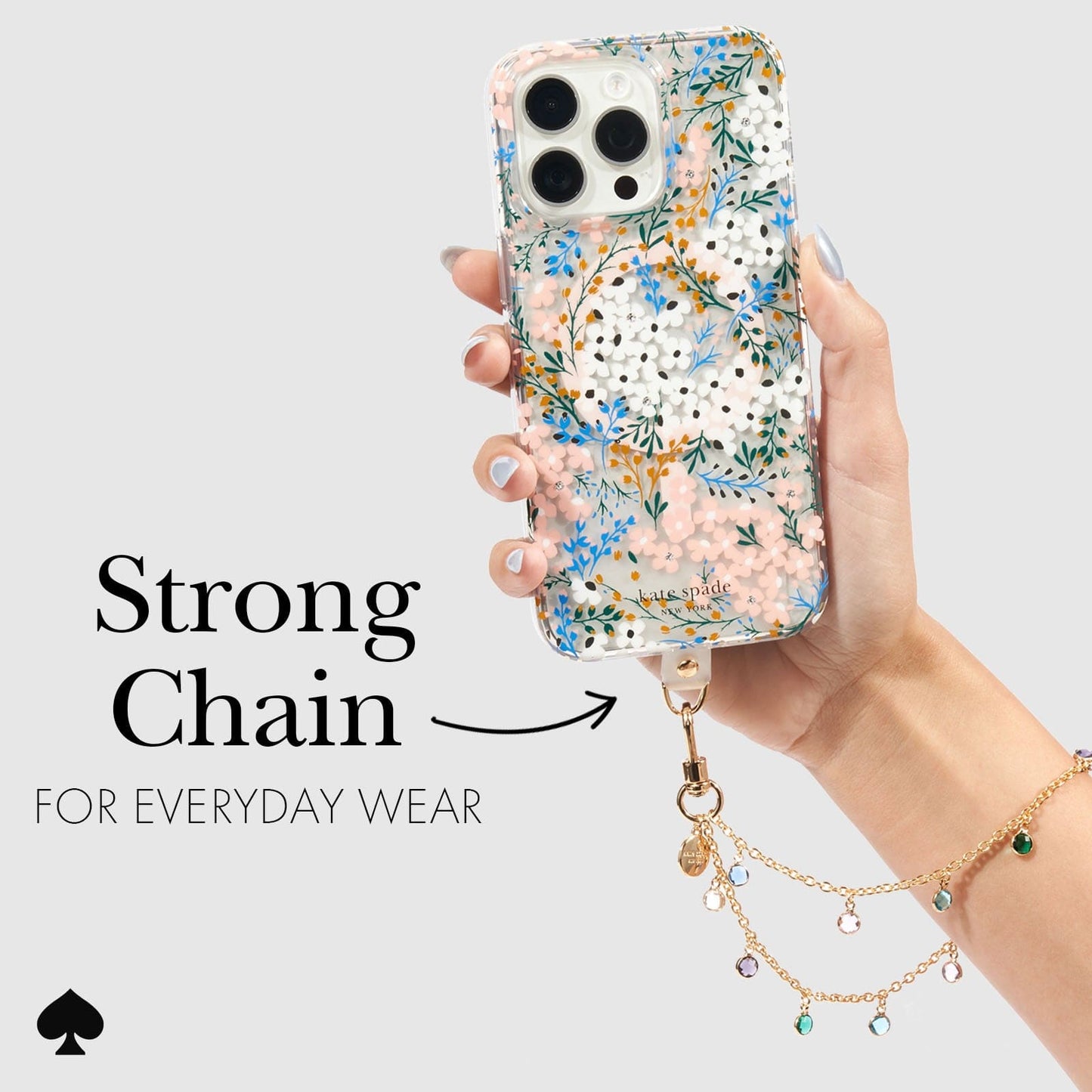 kate spade new york High Shine Phone Charm