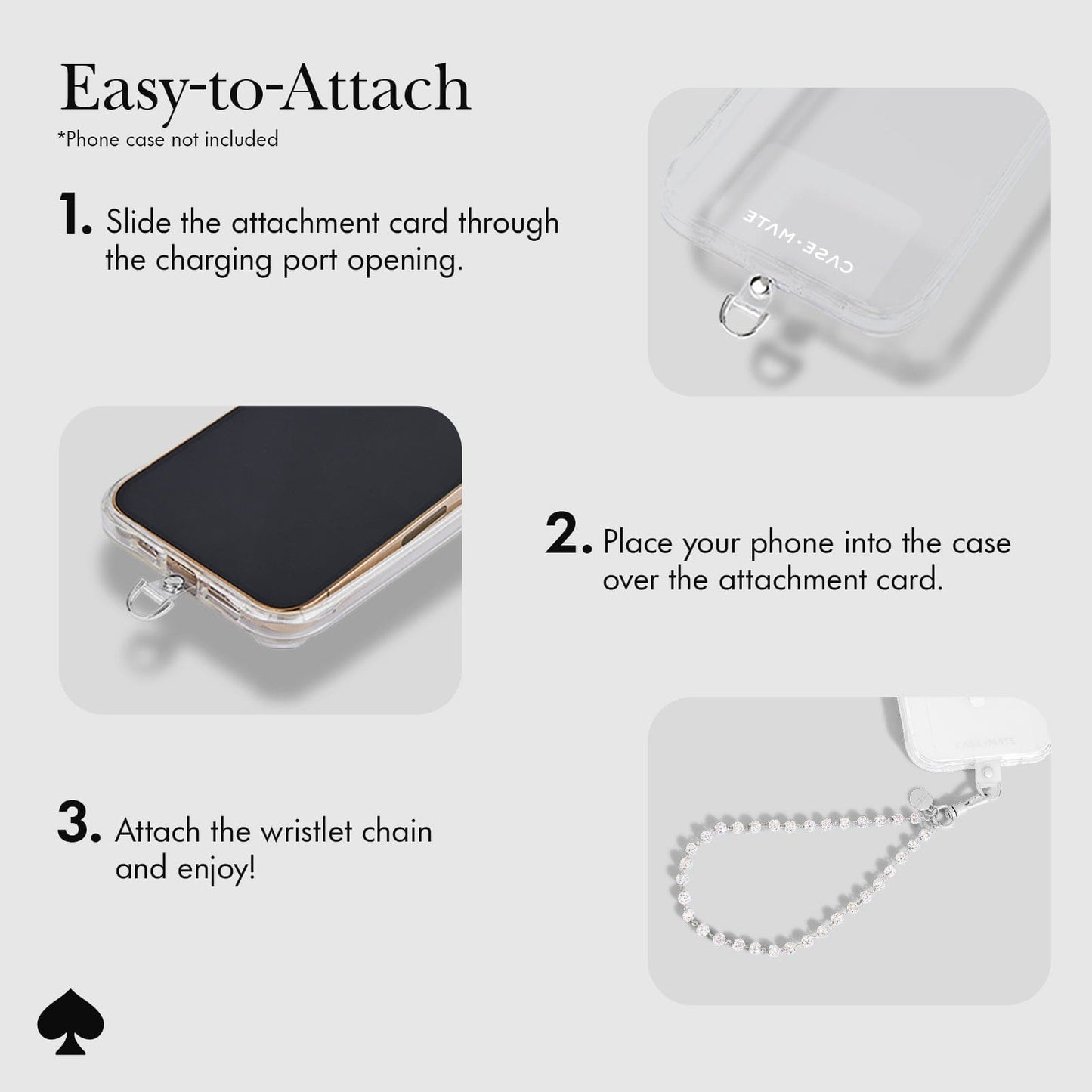 kate spade new york Razzle Dazzle Phone Charm