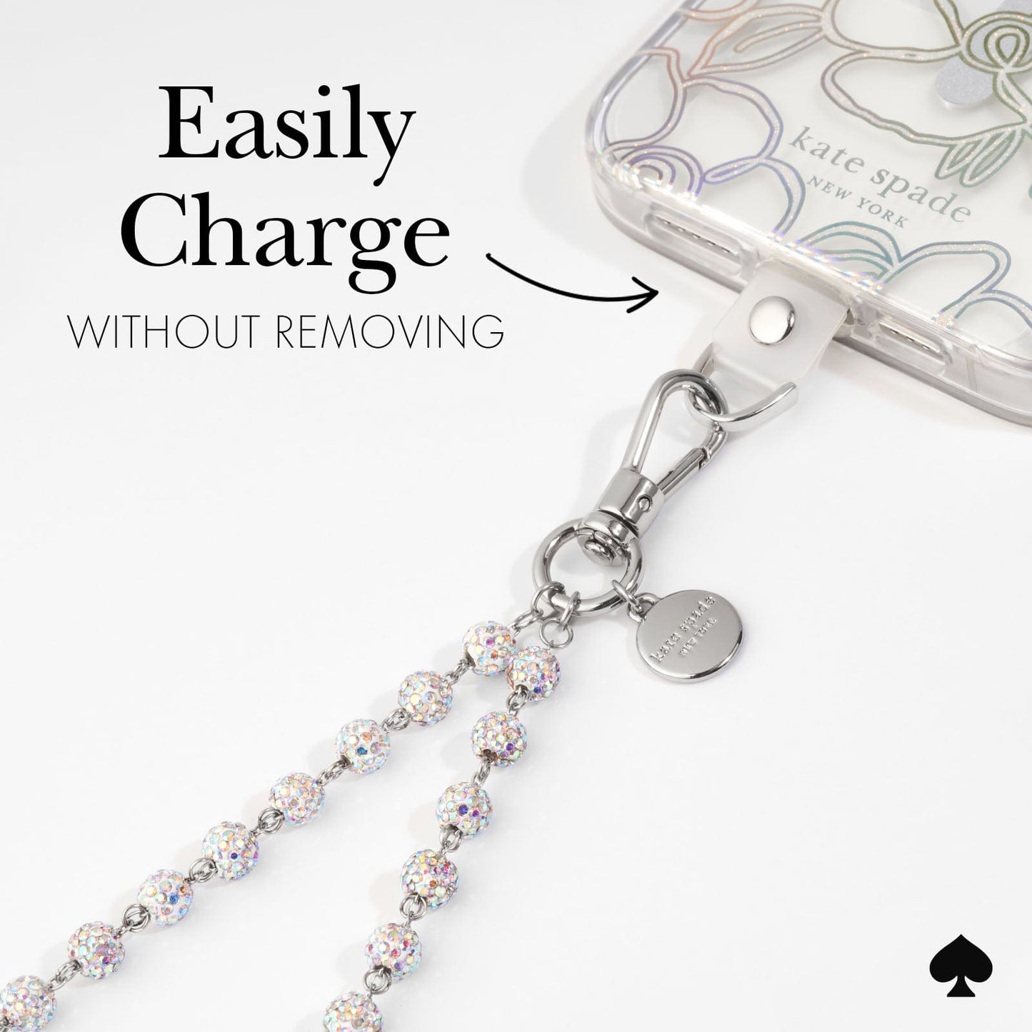 kate spade new york Razzle Dazzle Phone Charm