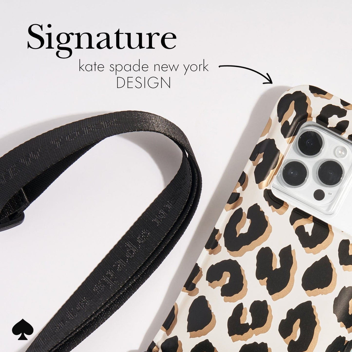 kate spade new york City Leopard Waterproof Floating Pouch