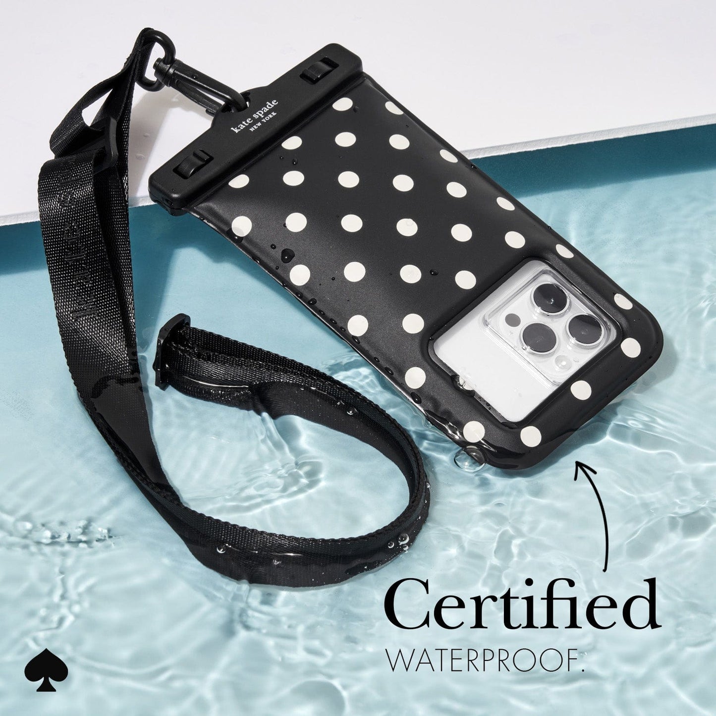 kate spade new york Picture Dot Waterproof Floating Pouch