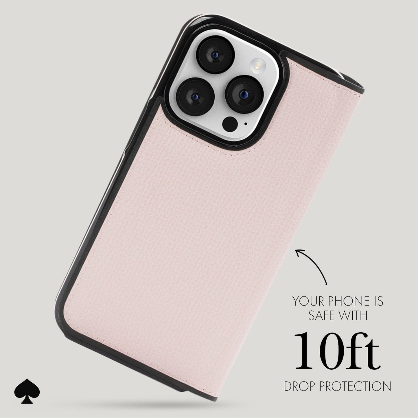 kate spade new york Wrap Folio Case Pale Vellum - iPhone 15 Pro Max