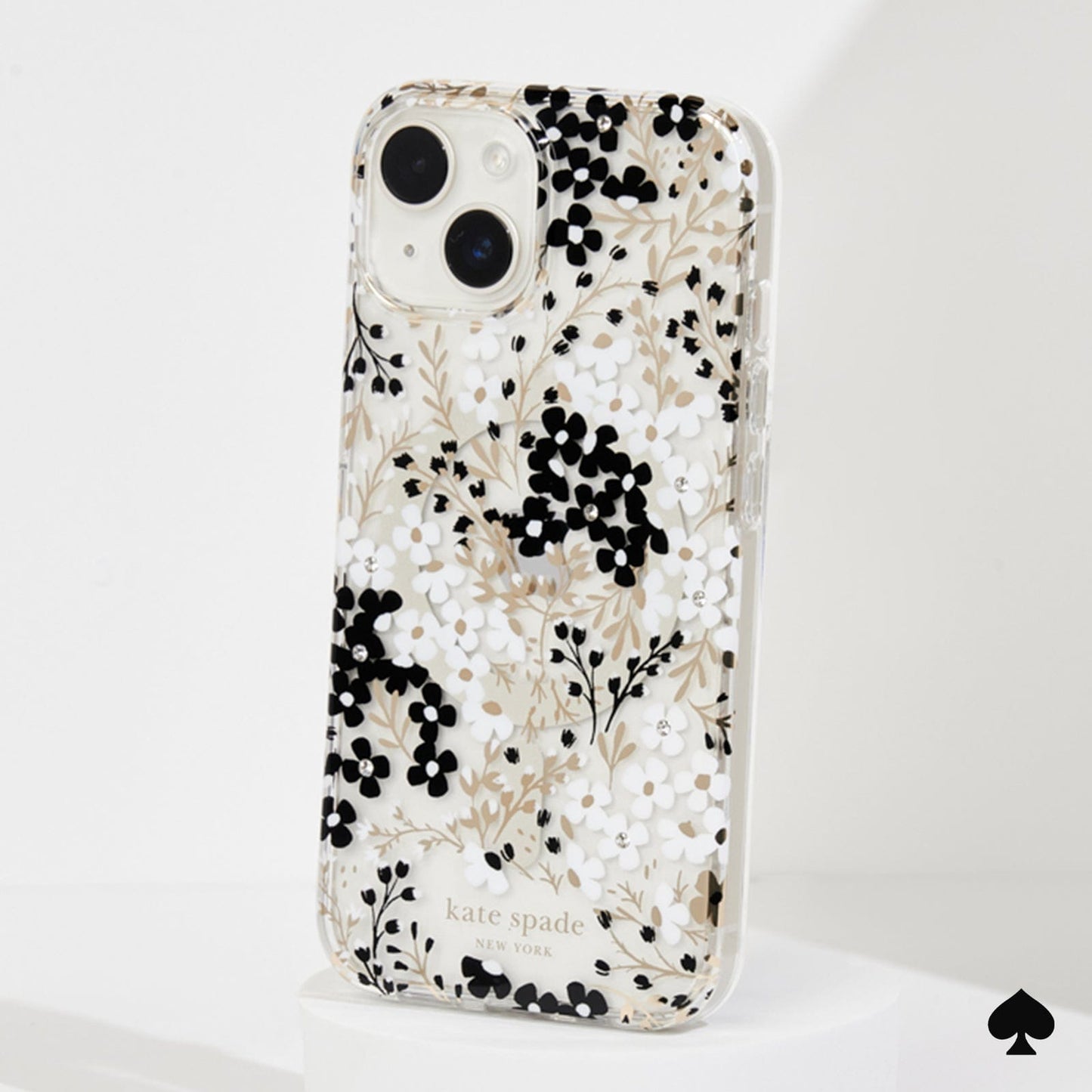kate spade new york Multi Floral Black and White MagSafe - iPhone 15 / 14 / 13
