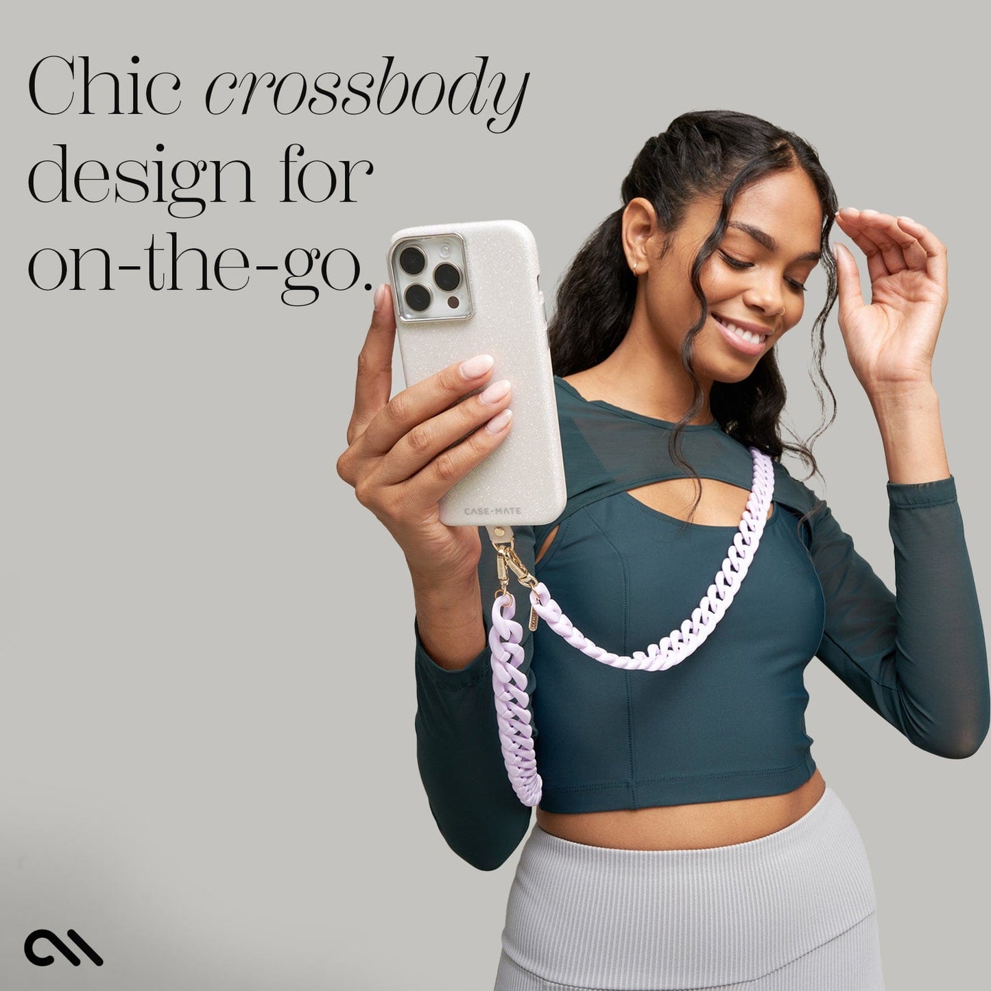 Lavender Chain Phone Crossbody