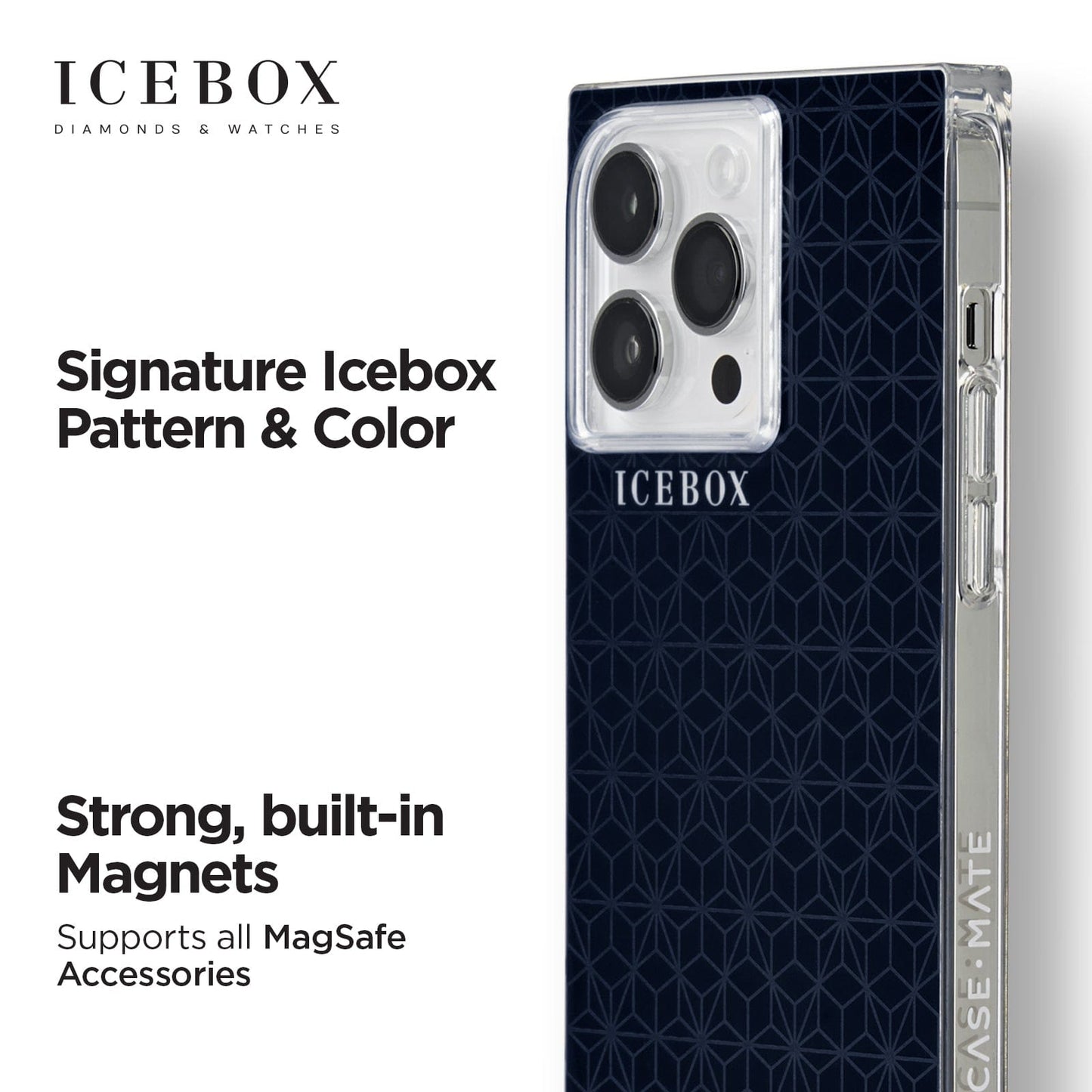 Icebox Facet Midnight Navy (MagSafe) - iPhone 14 Pro