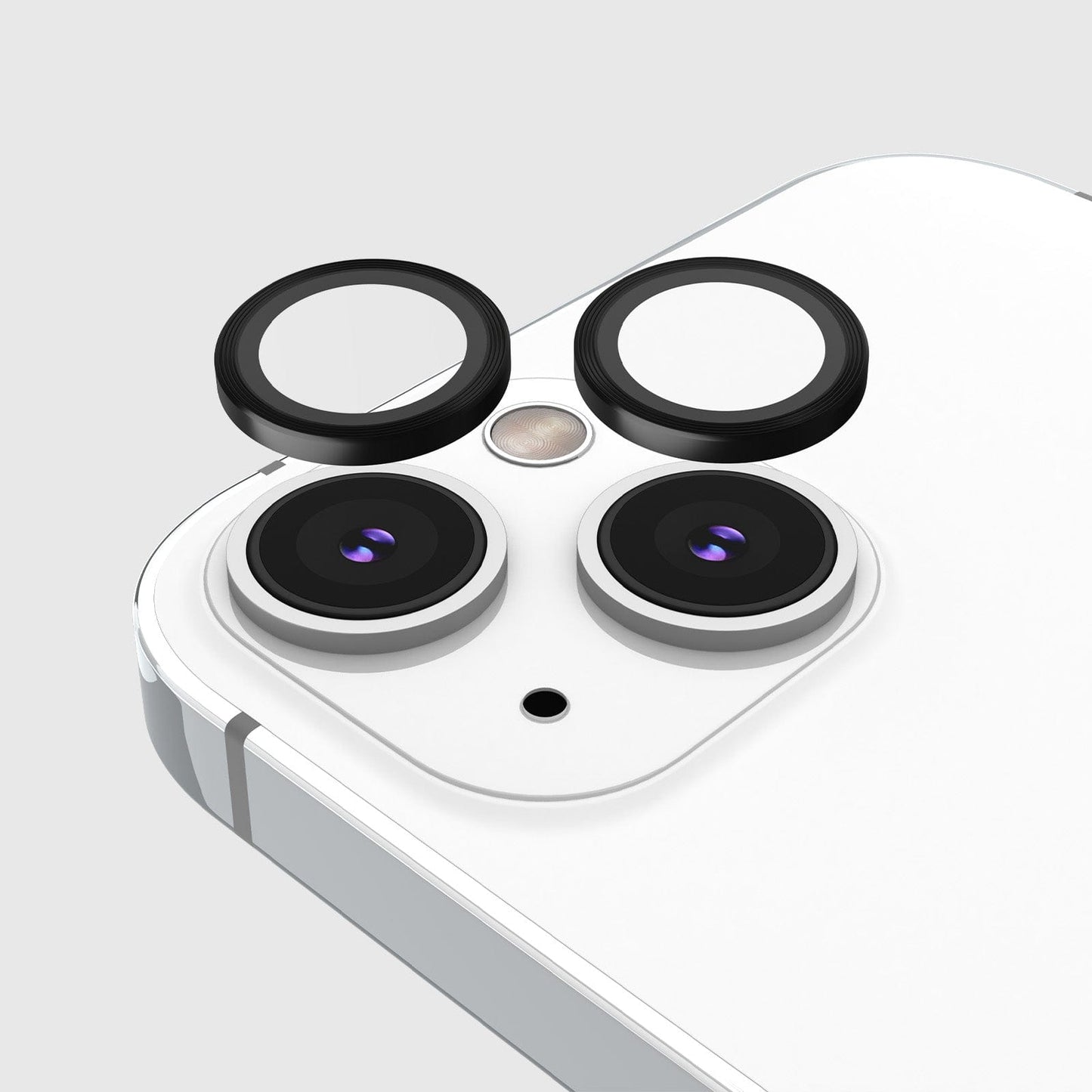 Aluminum Ring Camera Lens Protector (Black) - iPhone 14 / 14 Plus