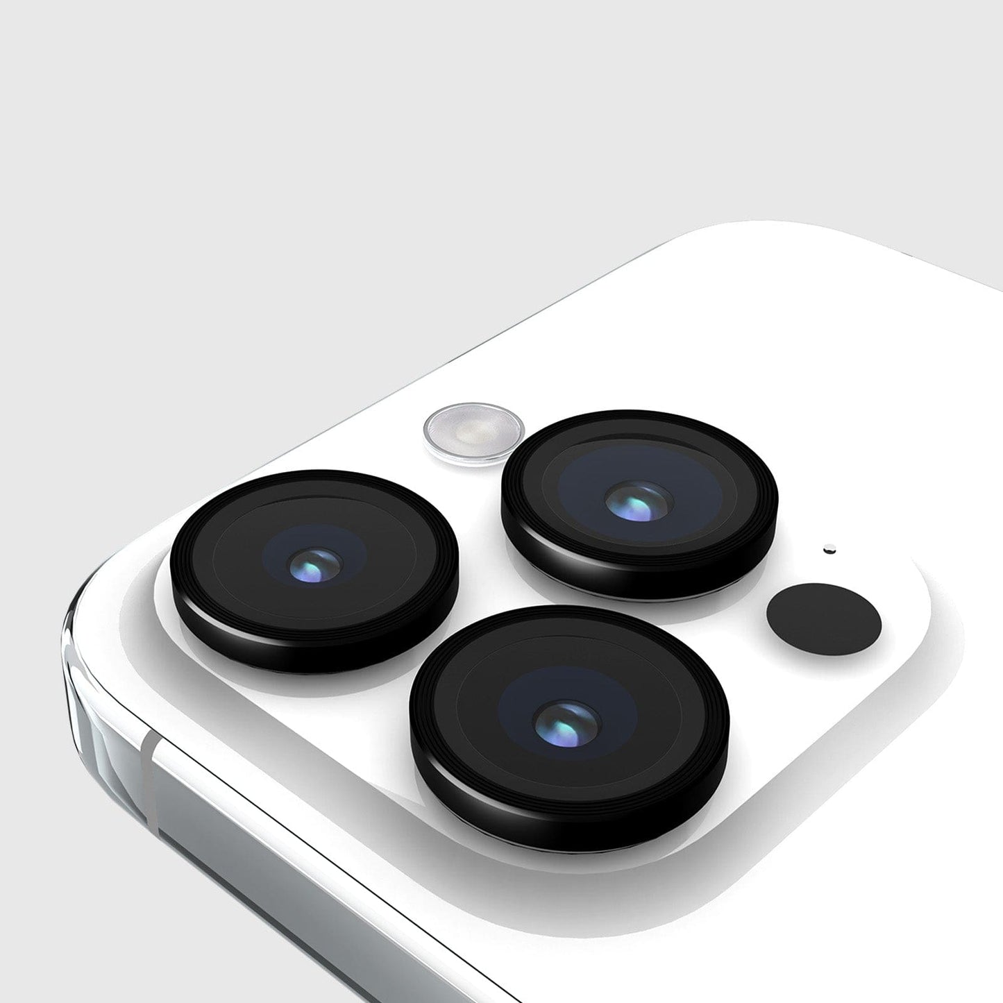 Aluminum Ring Camera Lens Protector Black - iPhone 15 Pro / 15 Pro Max