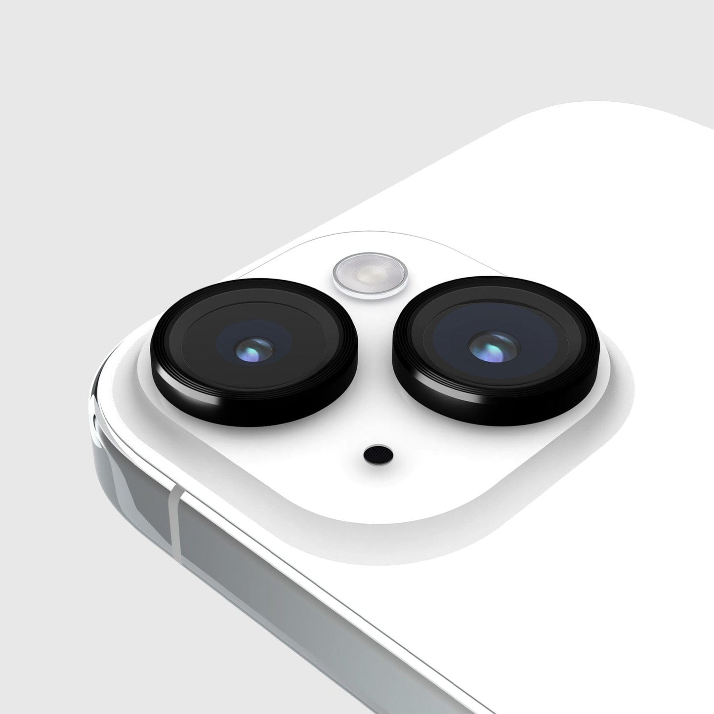Aluminum Ring Camera Lens Protector Black - iPhone 15 / 15 Plus