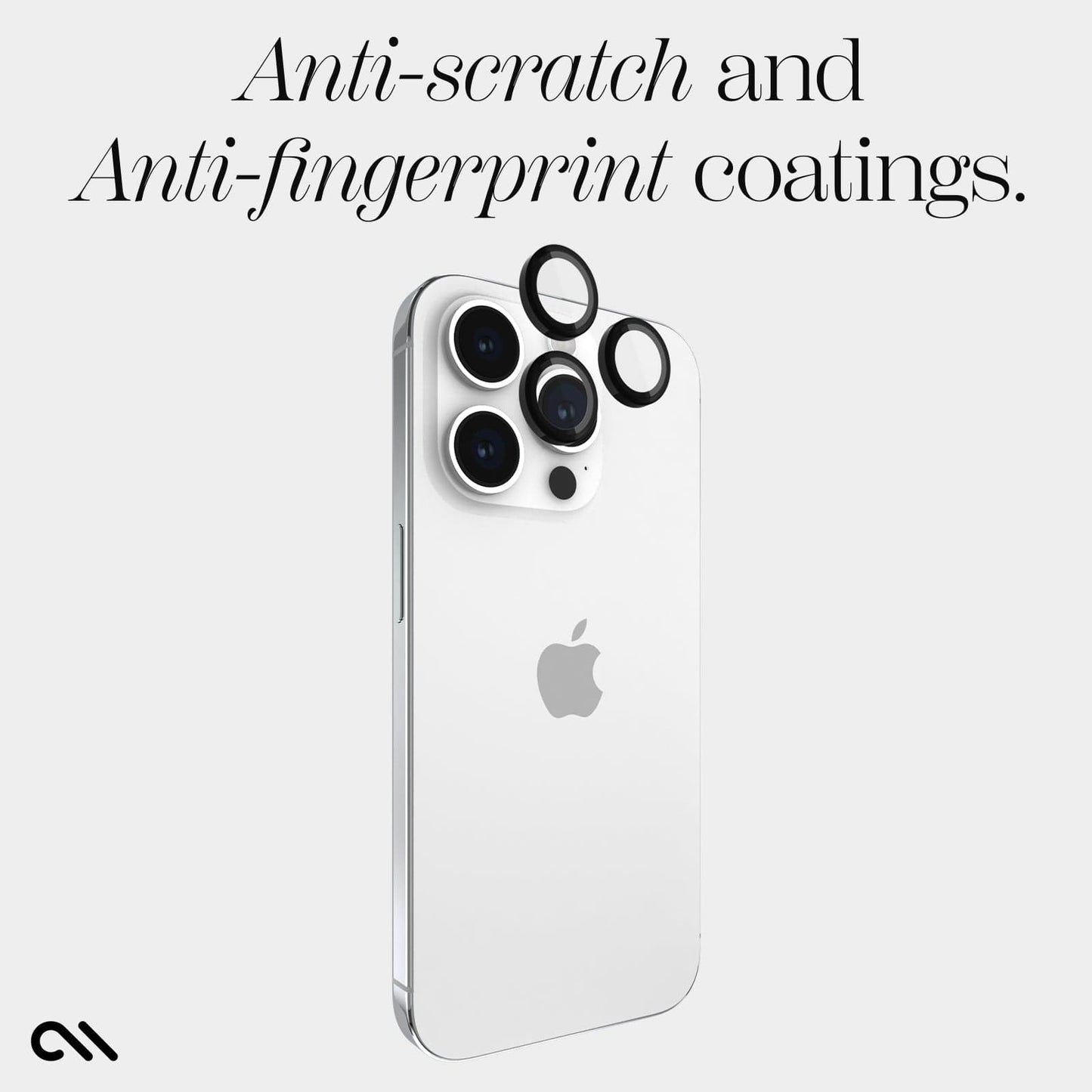 Aluminum Ring Camera Lens Protector Black - iPhone 15 Pro / 15 Pro Max