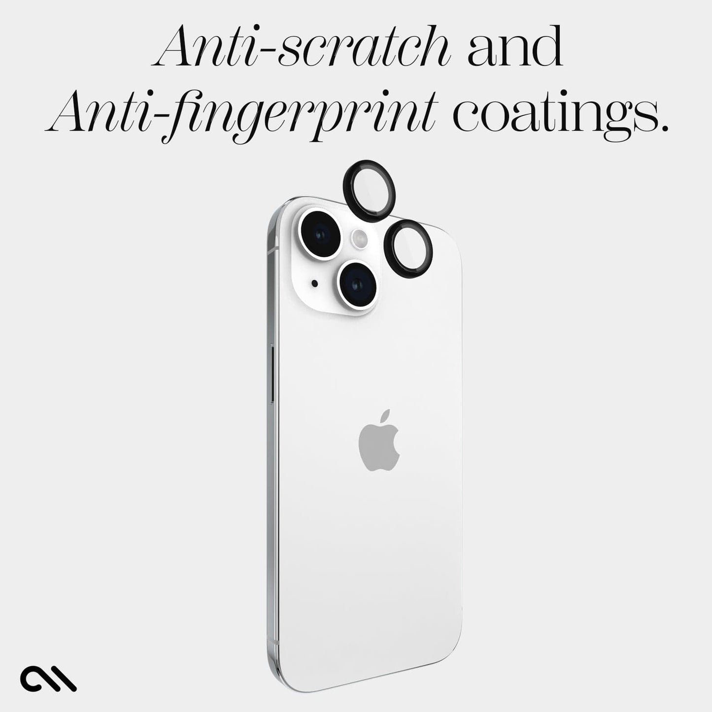 Aluminum Ring Camera Lens Protector Black - iPhone 15 / 15 Plus