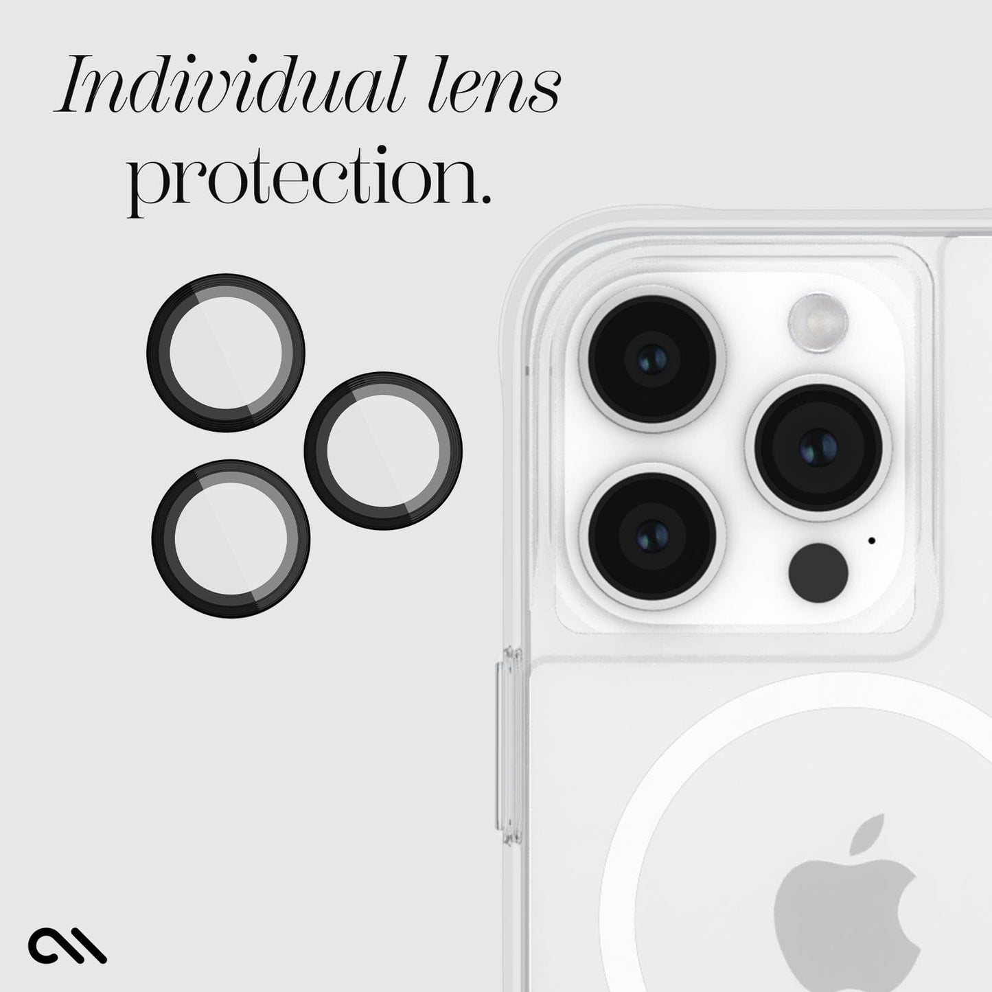 Aluminum Ring Camera Lens Protector Black - iPhone 15 Pro / 15 Pro Max
