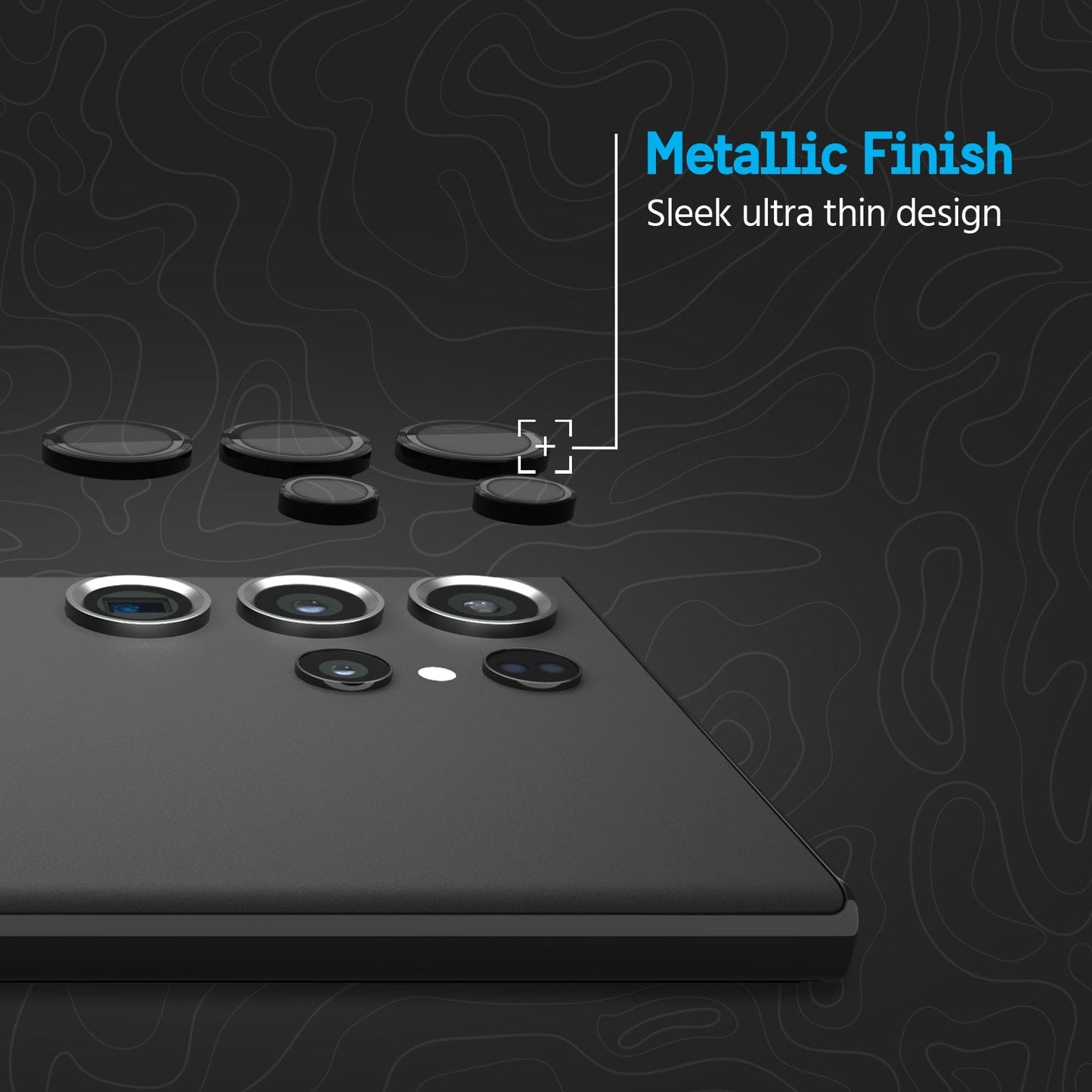 Pelican Aluminum Ring Camera Lens Protectors - Galaxy S23 Ultra