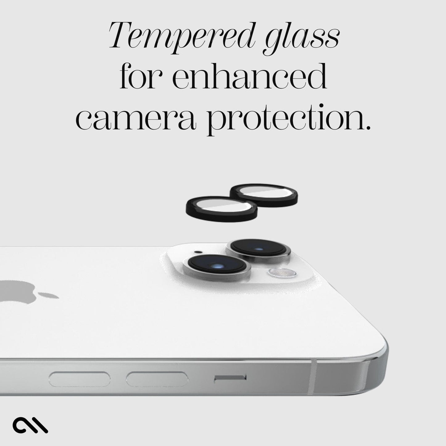 Aluminum Ring Camera Lens Protector Black - iPhone 15 / 15 Plus