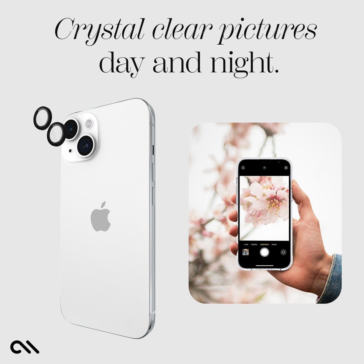 Aluminum Ring Camera Lens Protector Black - iPhone 15 / 15 Plus
