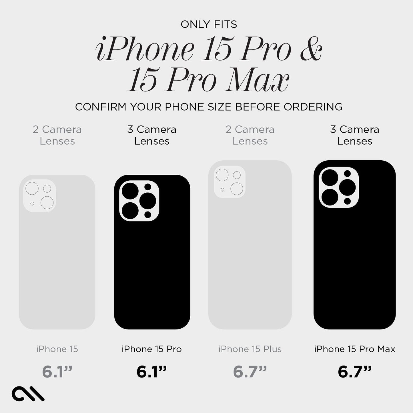 Aluminum Ring Camera Lens Protector Black - iPhone 15 Pro / 15 Pro Max