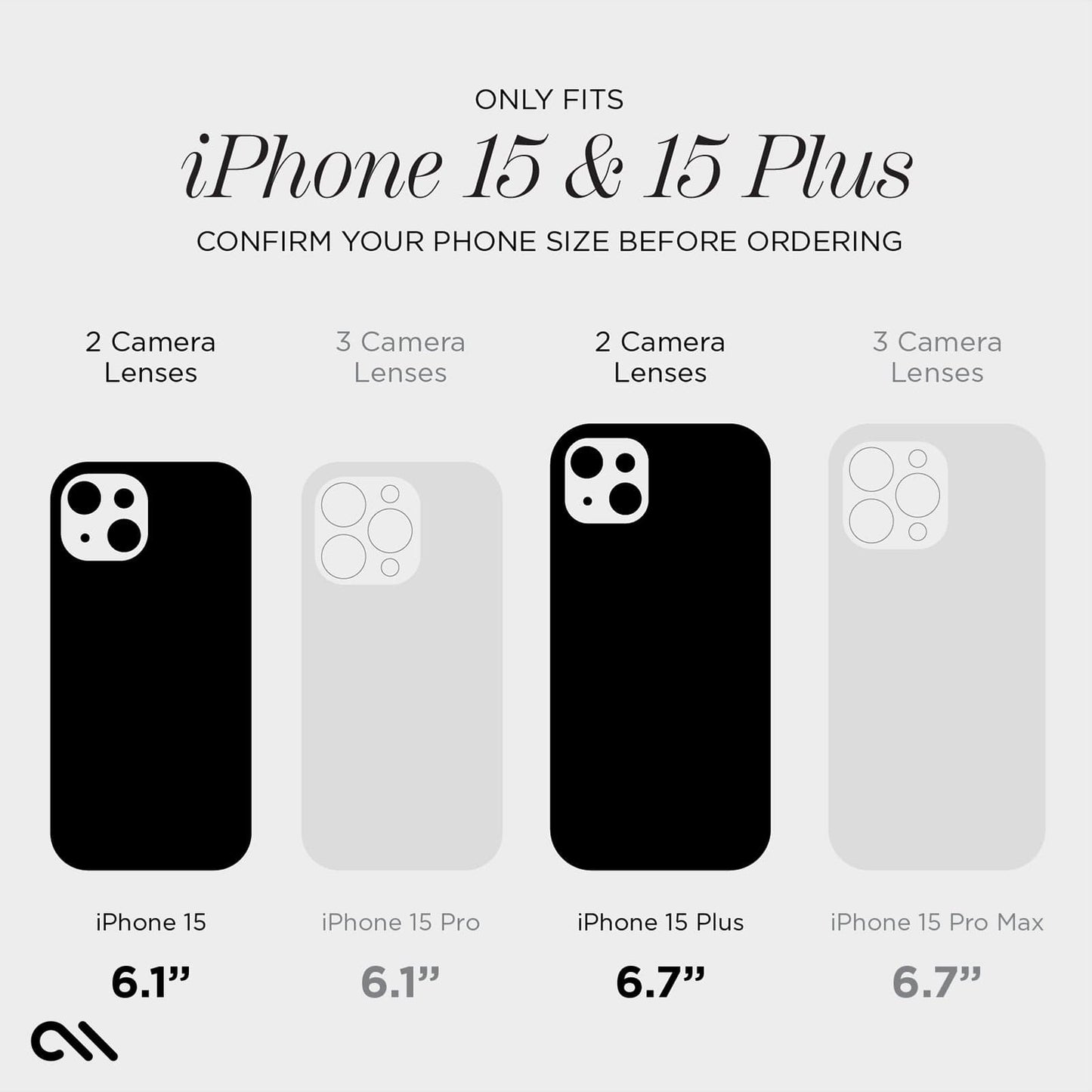 Aluminum Ring Camera Lens Protector Black - iPhone 15 / 15 Plus