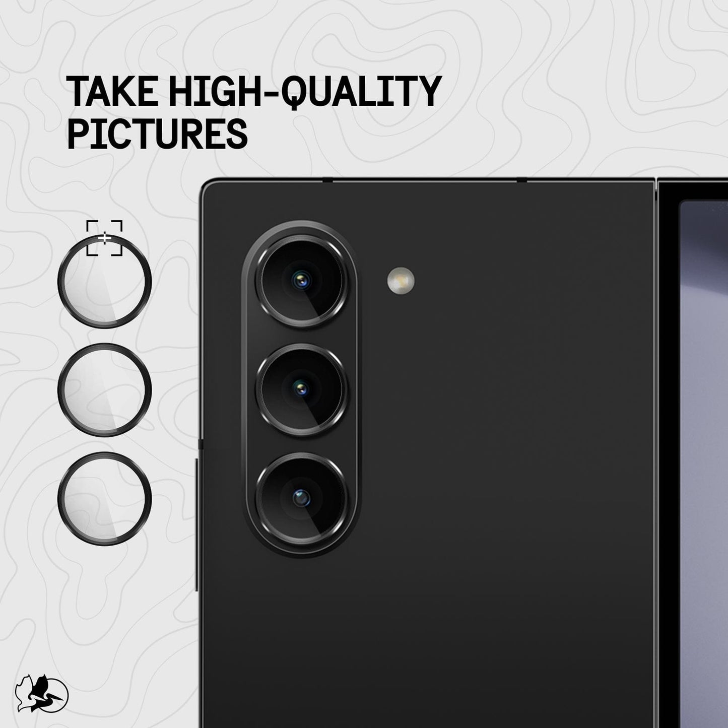 Pelican Aluminum Ring Camera Lens Protector - Galaxy Z Fold6