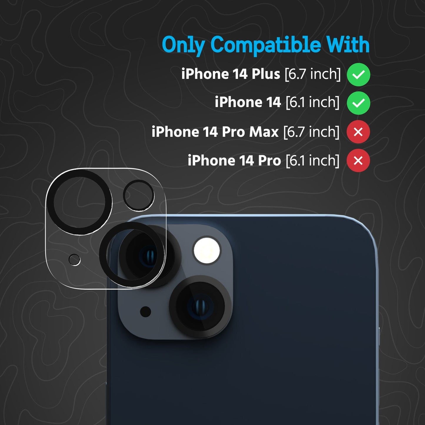Pelican Camera Lens Protector - iPhone 14 / iPhone 14 Plus
