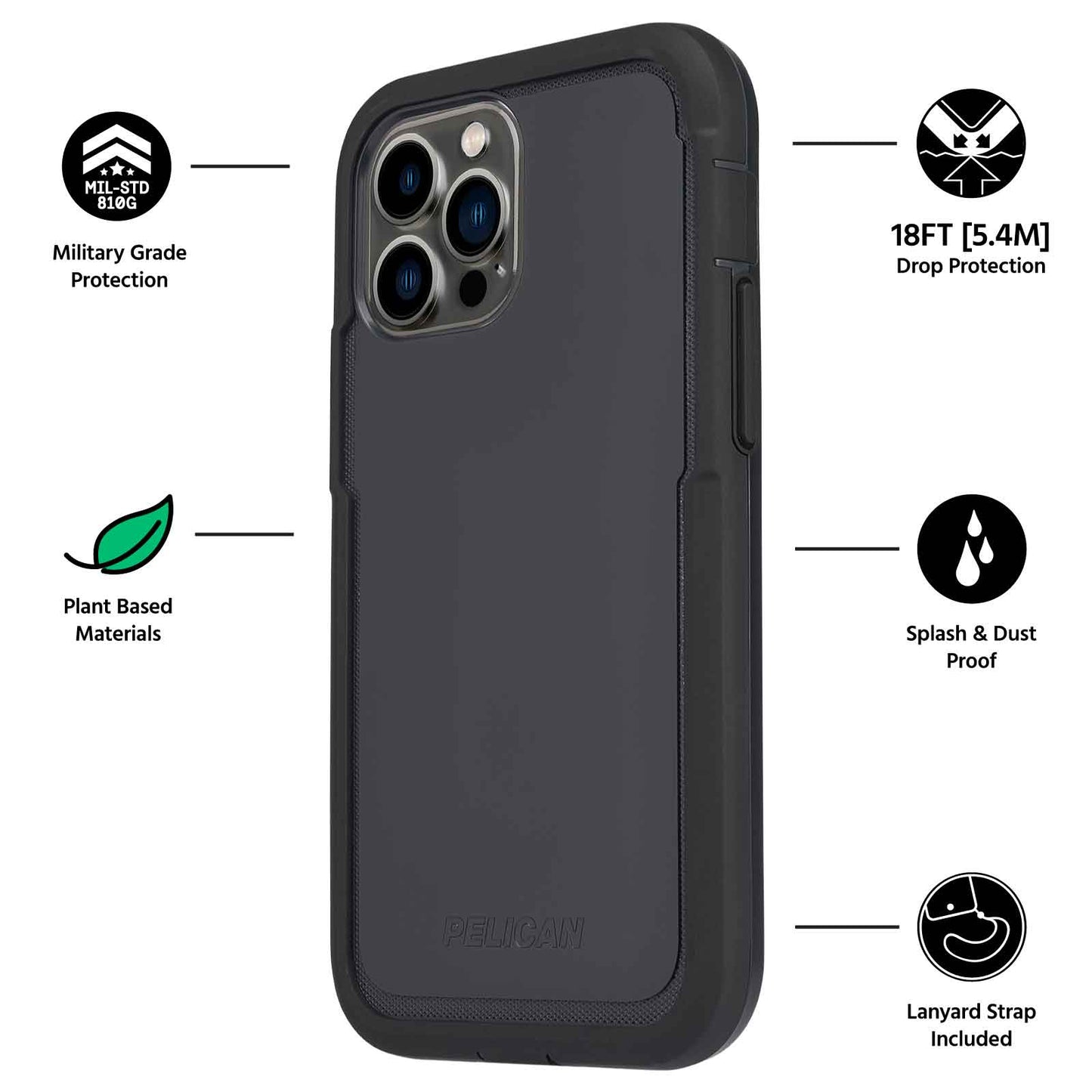 Pelican Marine Active (Black) - iPhone 13 Pro