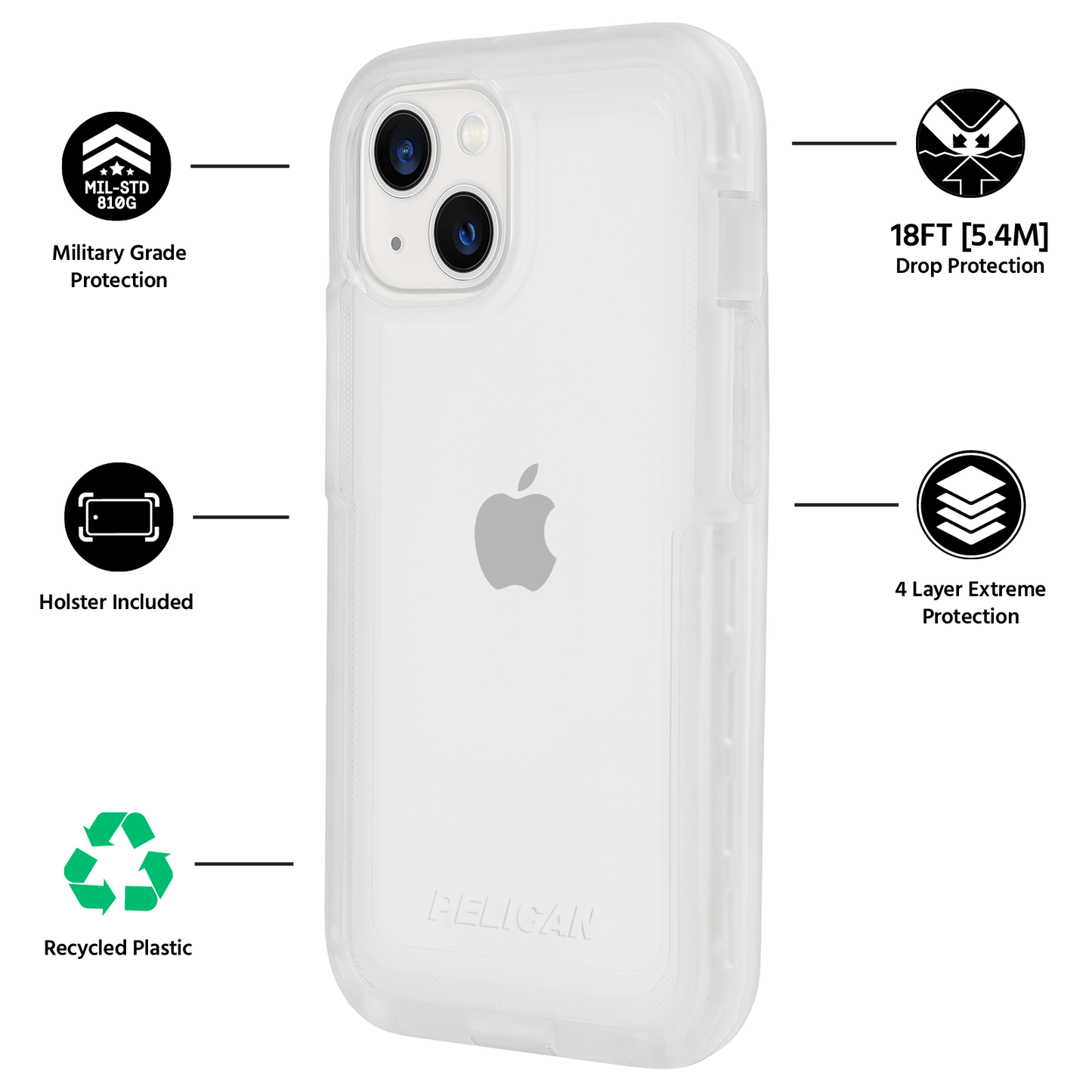 Pelican Voyager (Clear) - iPhone 13 mini / 12 mini