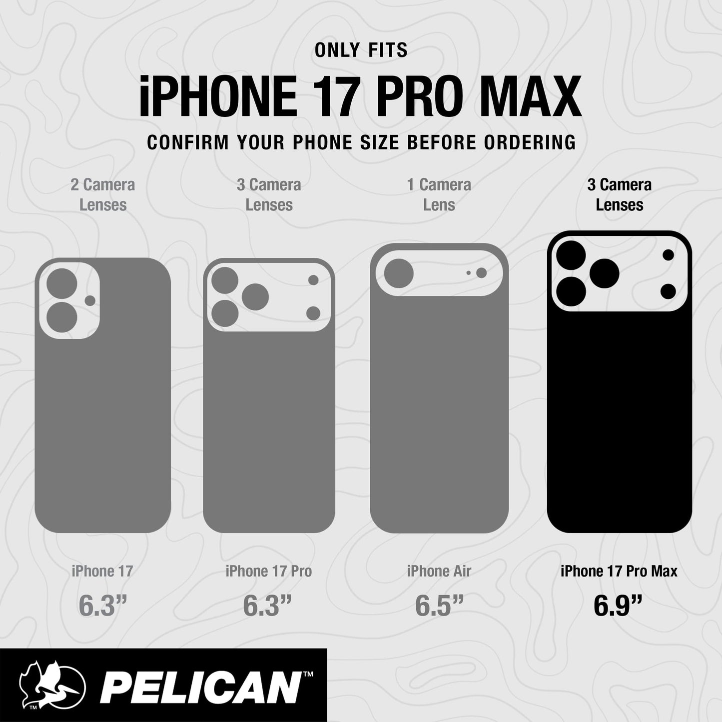 Pelican Voyager Clear/ Black MagSafe - iPhone 17 Pro Max