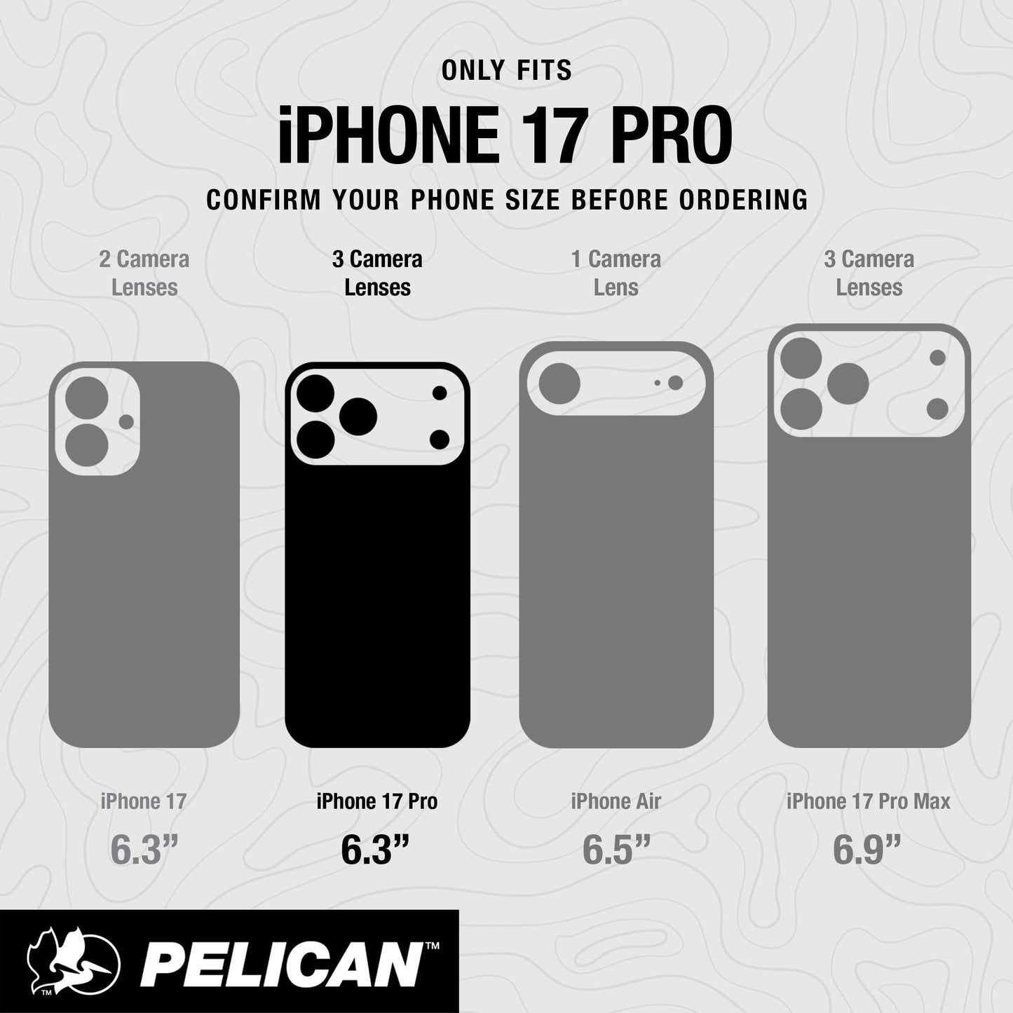 Pelican Voyager Clear/ Black MagSafe - iPhone 17 Pro