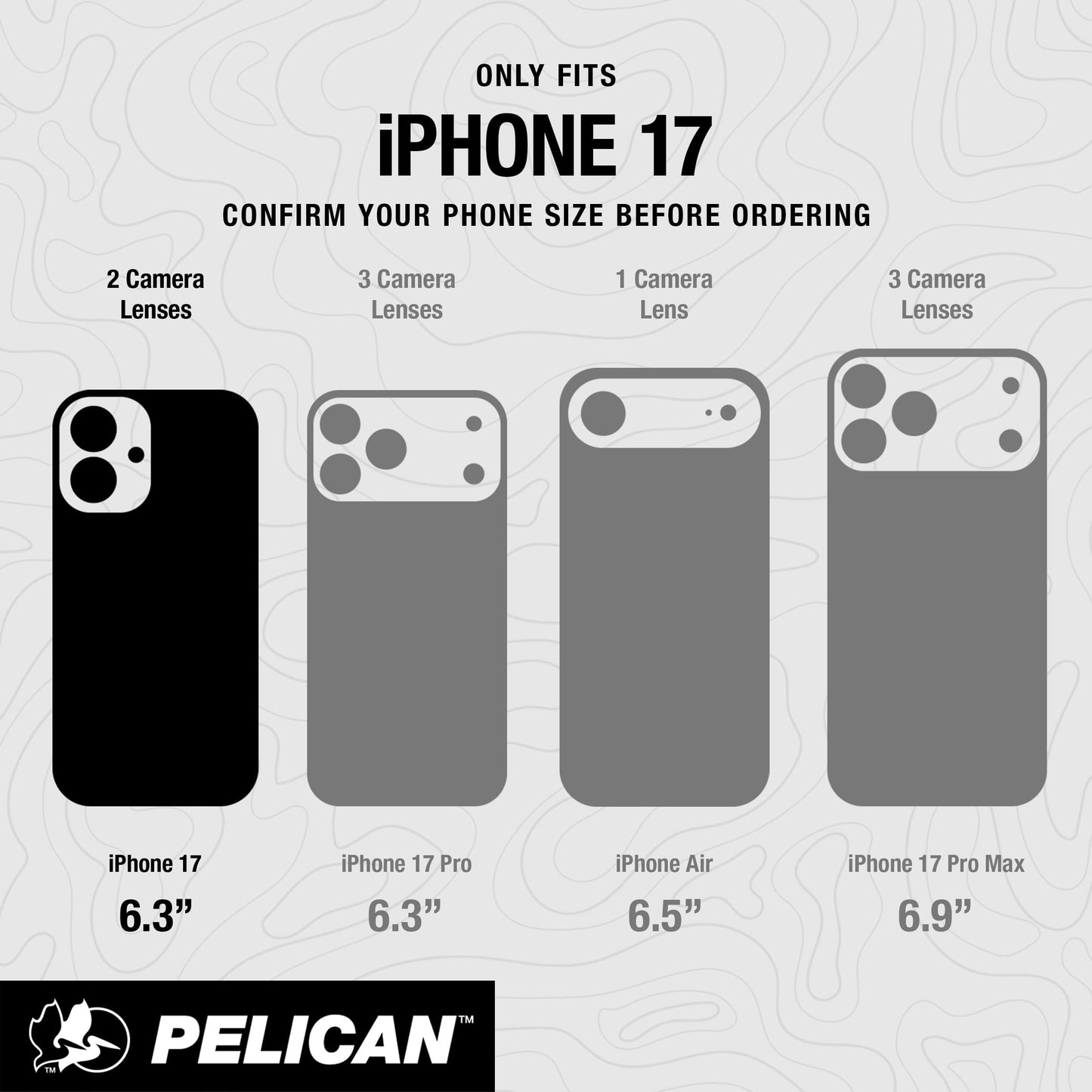 Pelican Voyager Clear/ Black MagSafe - iPhone 17
