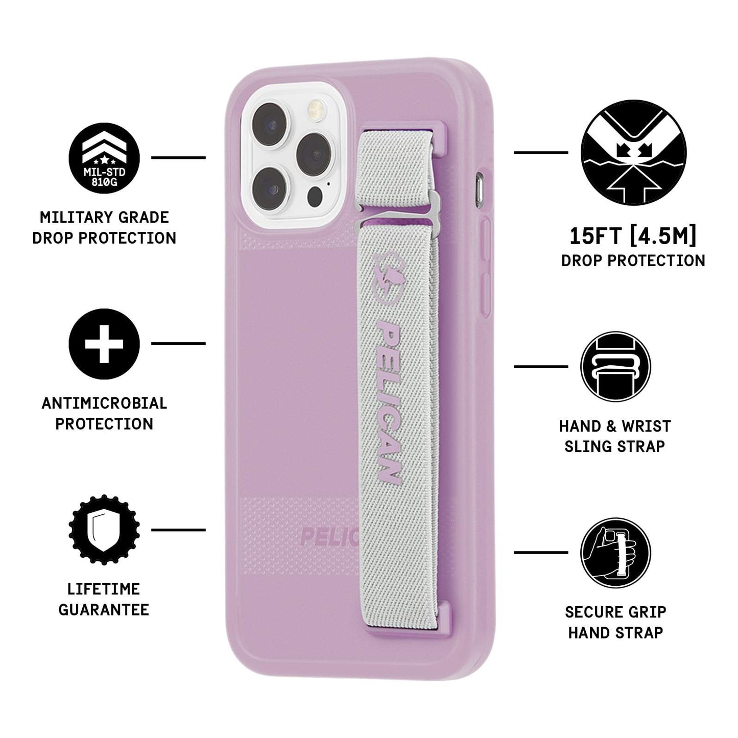 Pelican Protector Sling (Mauve Purple) - iPhone 12 / iPhone 12 Pro