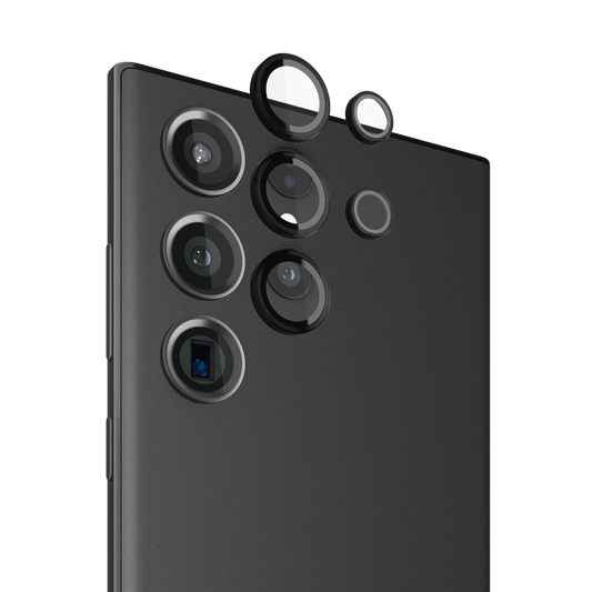 Aluminum Ring Camera Lens Protector (Black) - Galaxy S23 Ultra