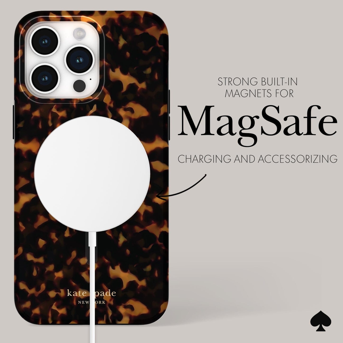 kate spade new york Tortoise MagSafe - iPhone 15 Pro Max