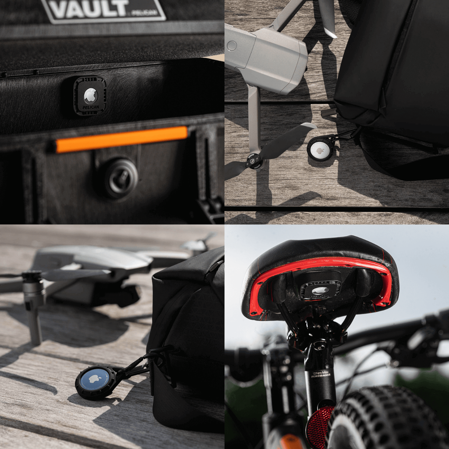 Pelican Protector AirTag Case Variety Pack (Black) - AirTag Case