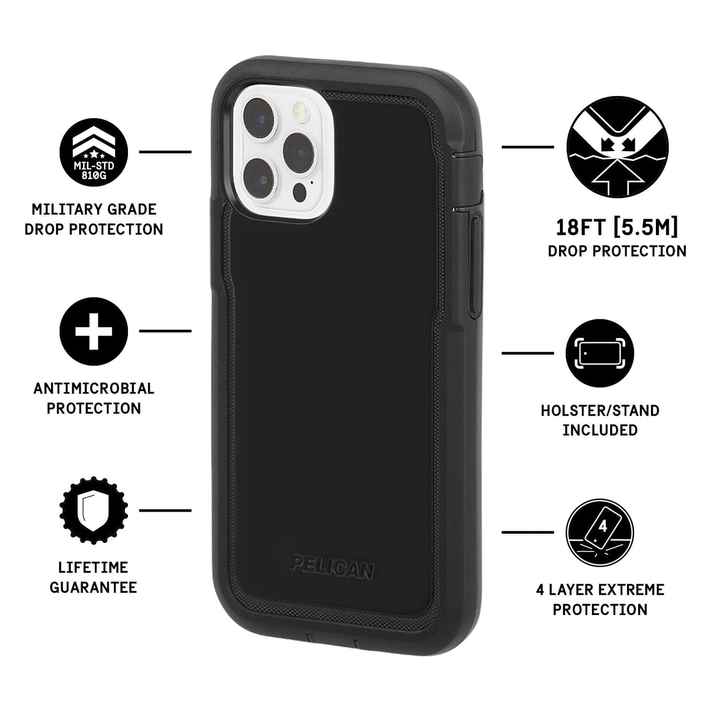 Pelican Voyager (Black) - iPhone 12 Pro Max